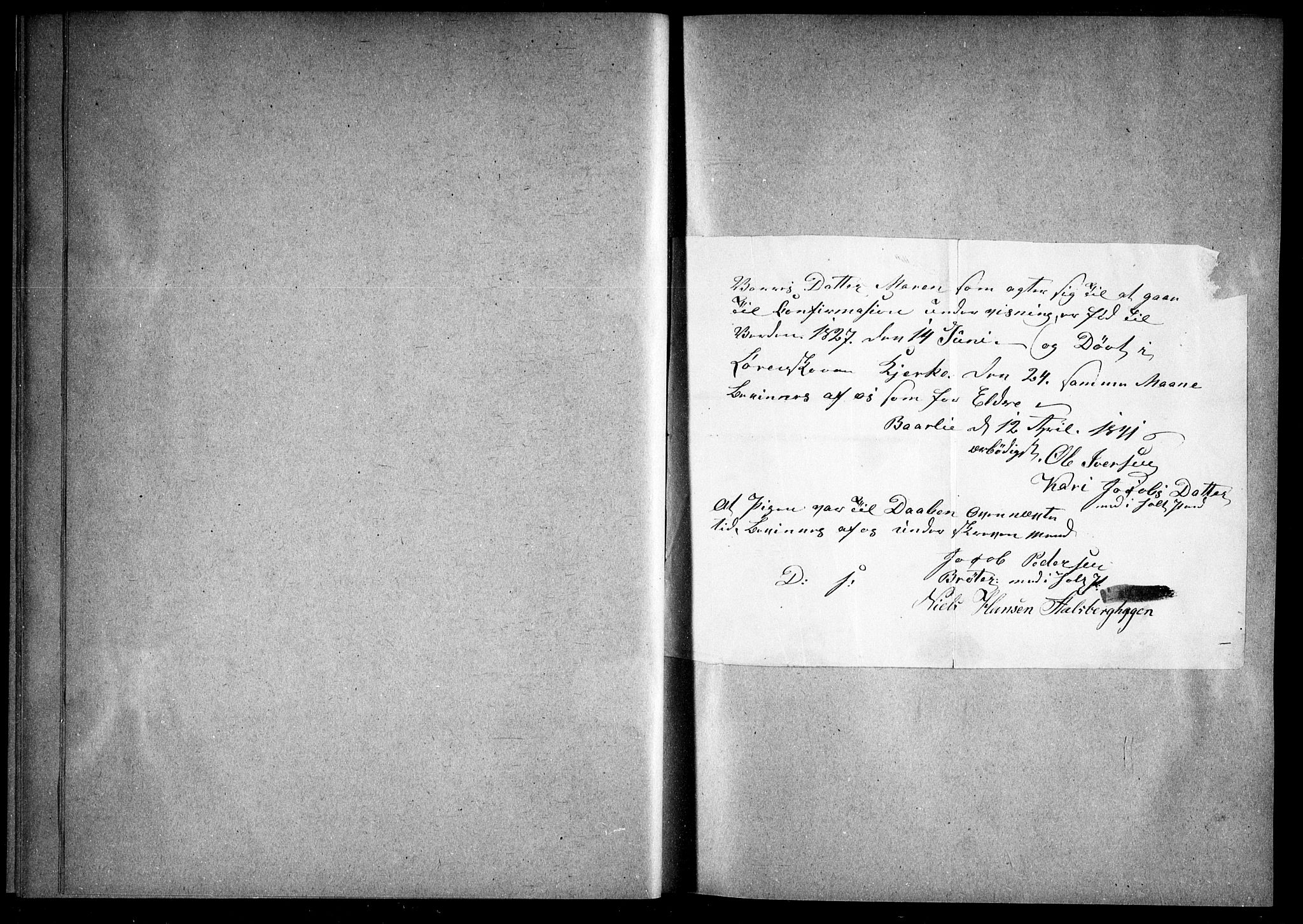 Skedsmo prestearkiv, AV/SAO-A-10033/O/Oa/L0001: Other parish register no. 1, 1825-1829