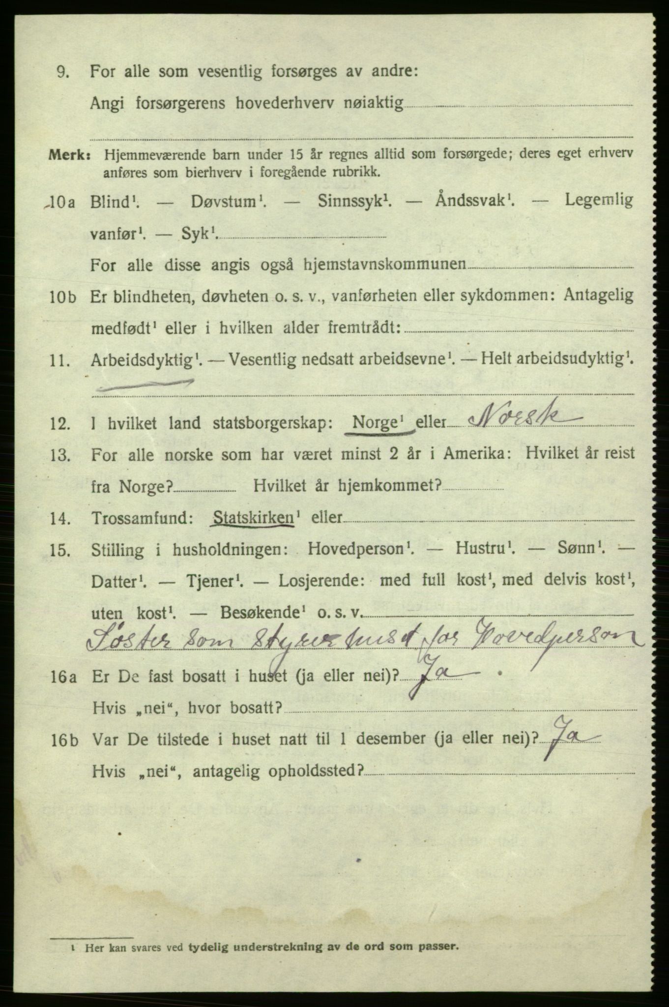 SAO, 1920 census for Fredrikshald, 1920, p. 26783