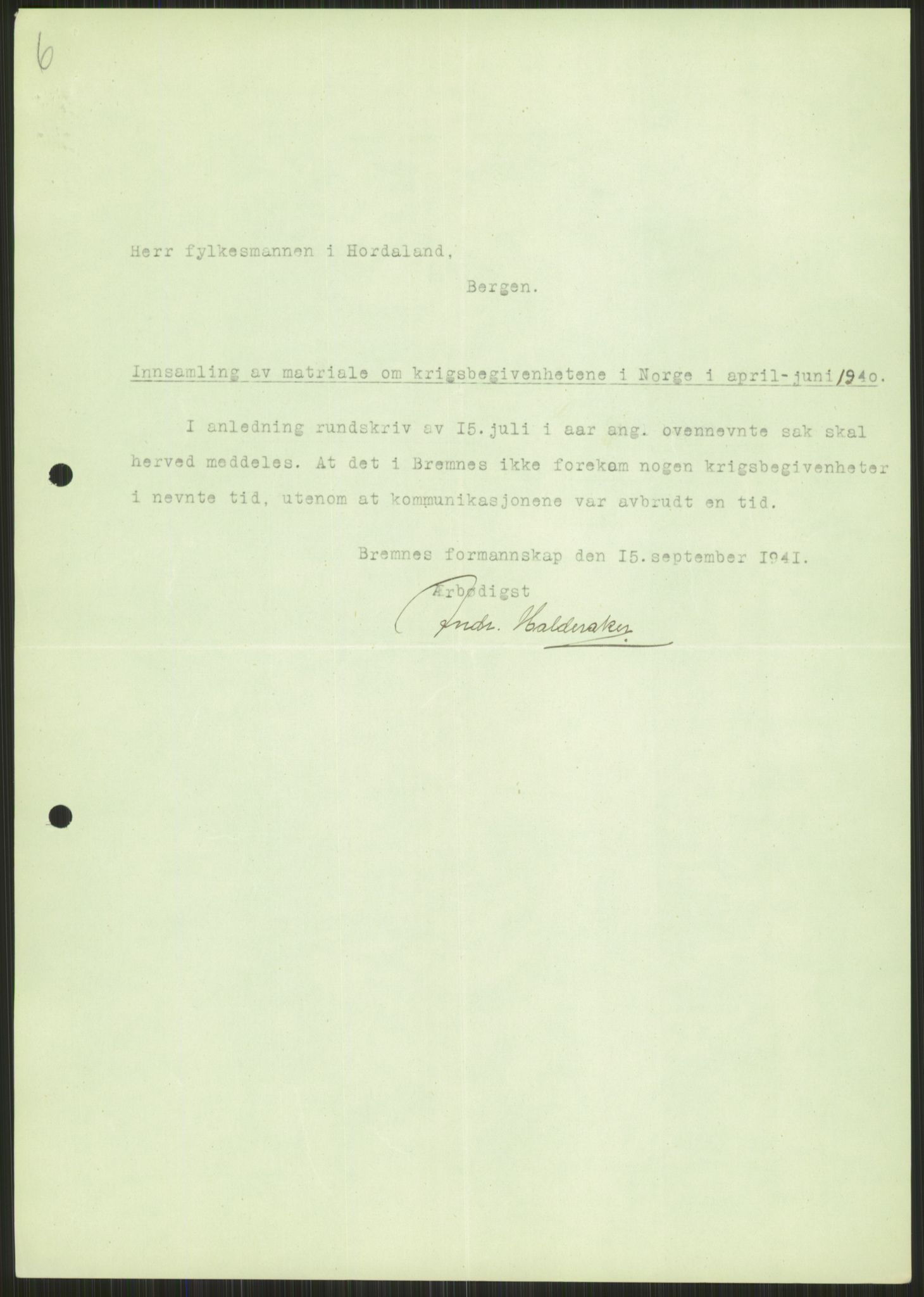 Forsvaret, Forsvarets krigshistoriske avdeling, RA/RAFA-2017/Y/Ya/L0015: II-C-11-31 - Fylkesmenn.  Rapporter om krigsbegivenhetene 1940., 1940, p. 233