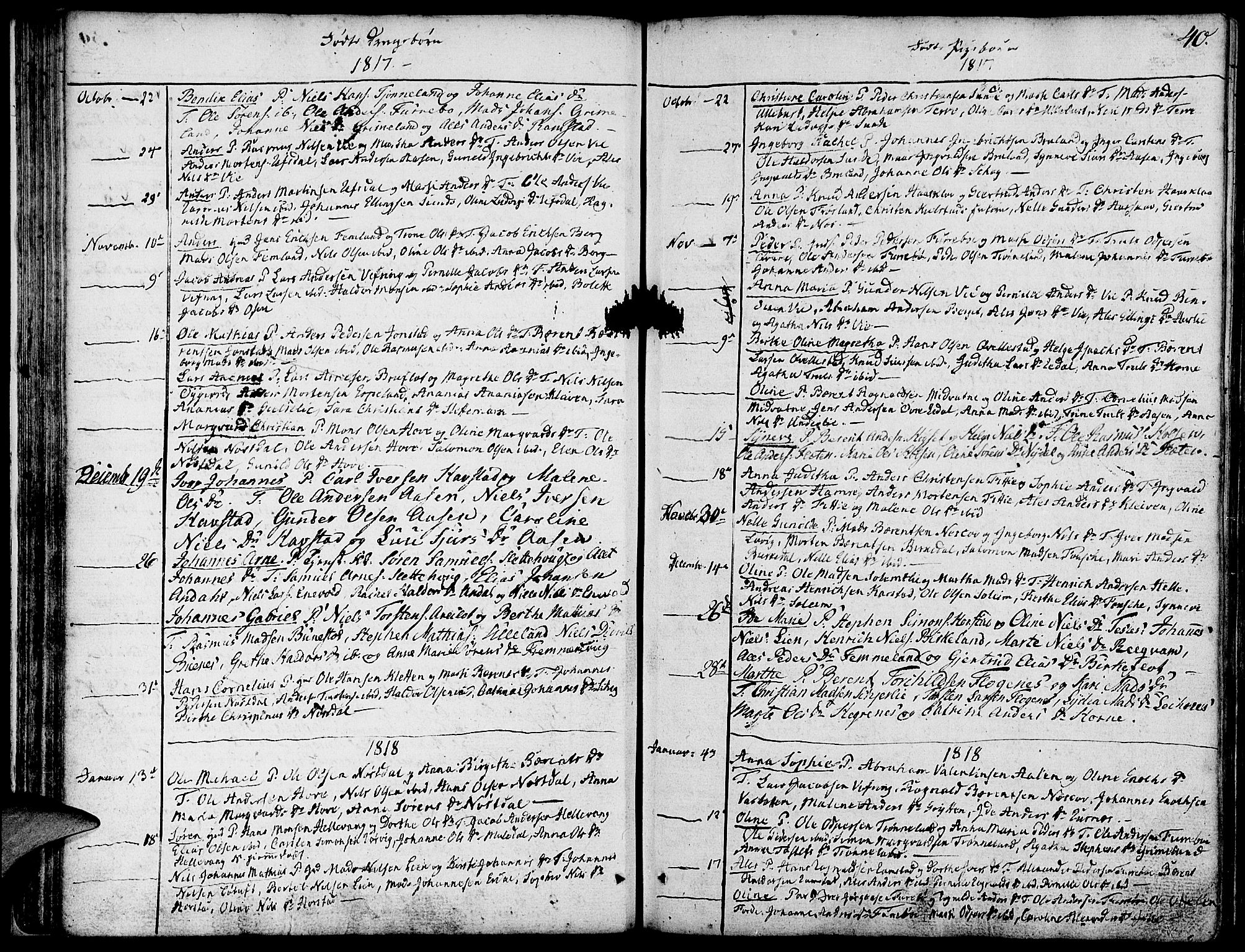 Førde sokneprestembete, SAB/A-79901/H/Haa/Haaa/L0005: Parish register (official) no. A 5, 1803-1821, p. 40