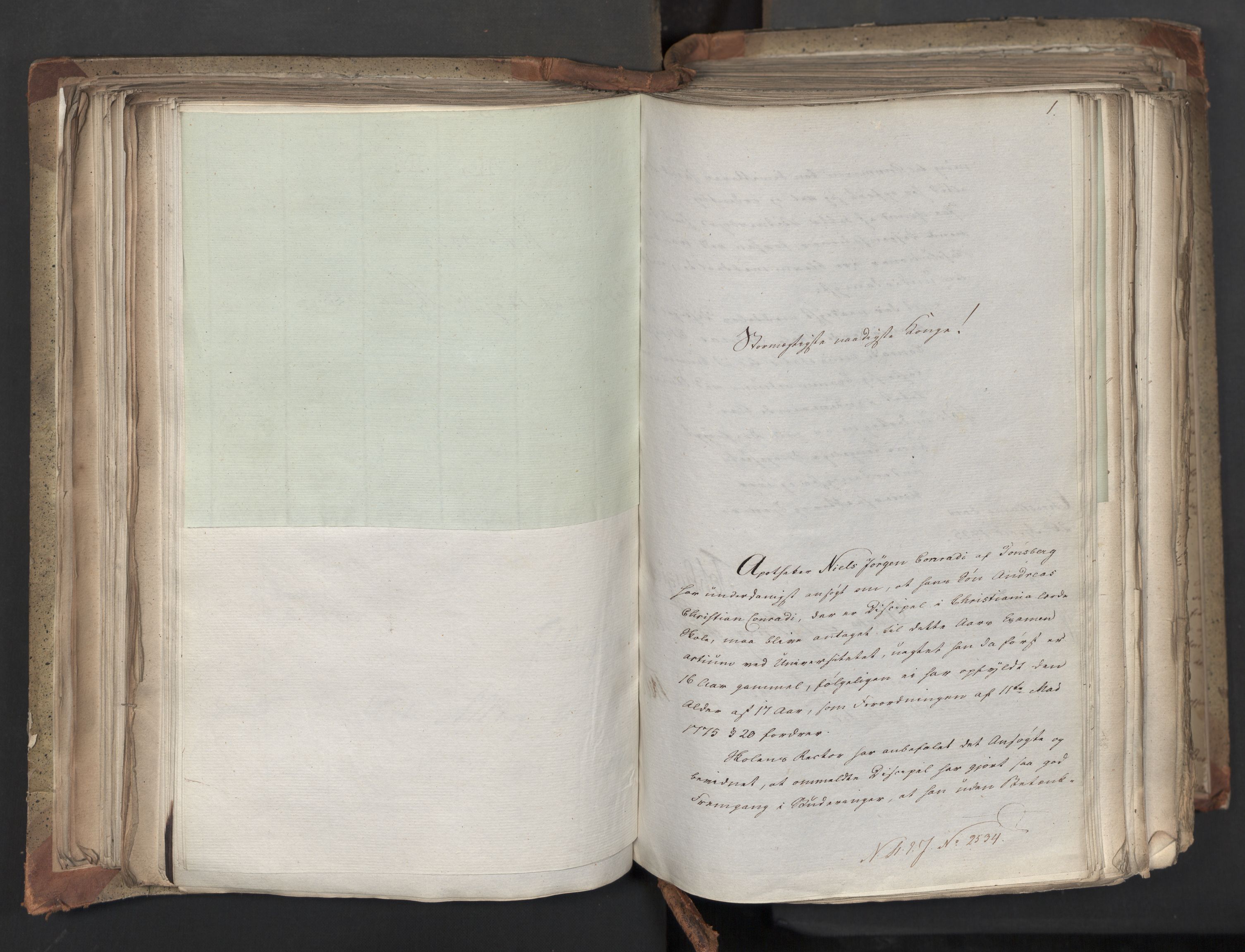 Statsrådsavdelingen i Stockholm, AV/RA-S-1003/D/Da/L0042: Regjeringsinnstillinger nr. 2467-2705, 1825, p. 203
