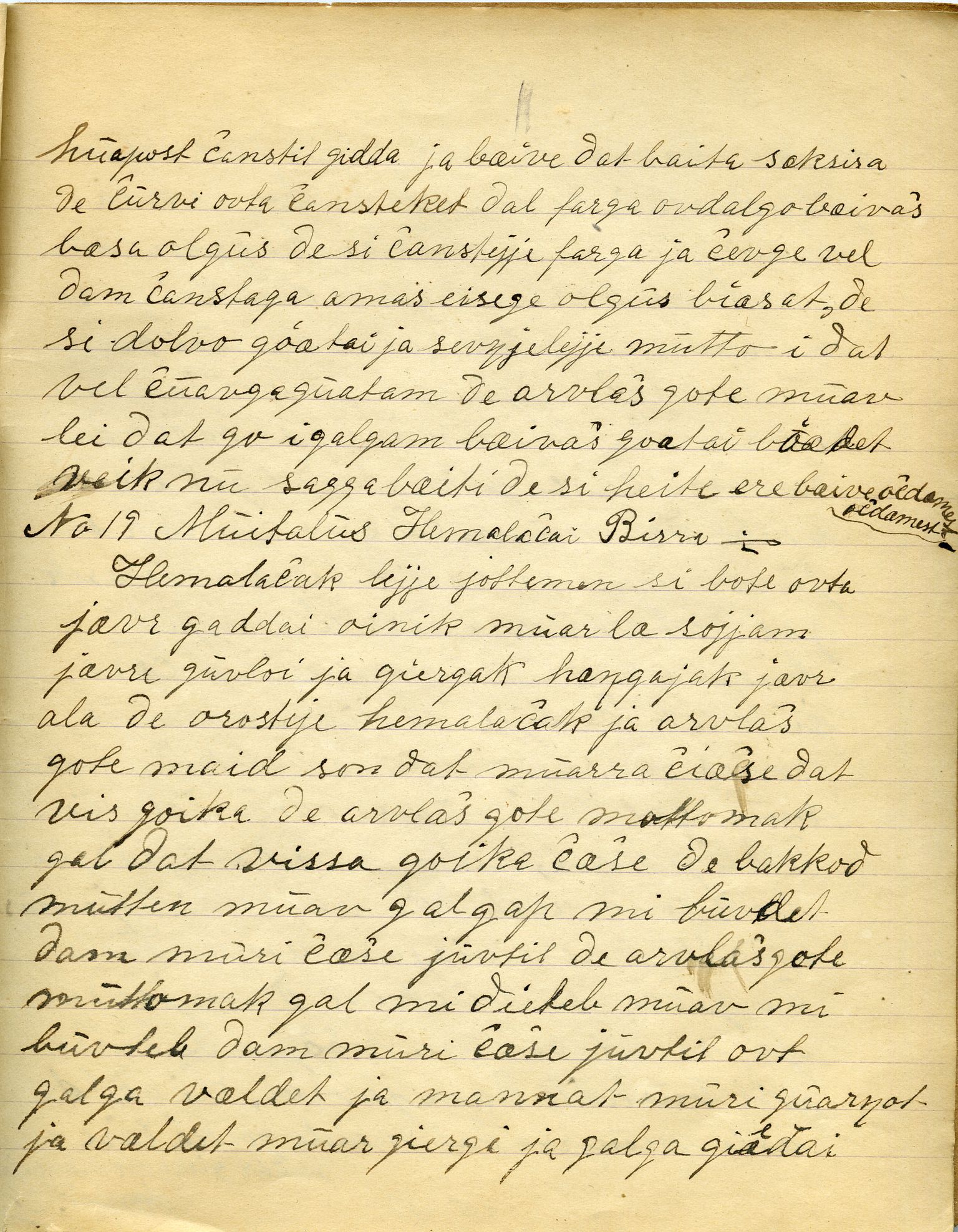 Johan Beronkas testamentariske gave, FMFB/A-1098/G/L0020: Notatbok om Nesseby–lappisk / Nesseby-dialekten (5 stykker), p. 110