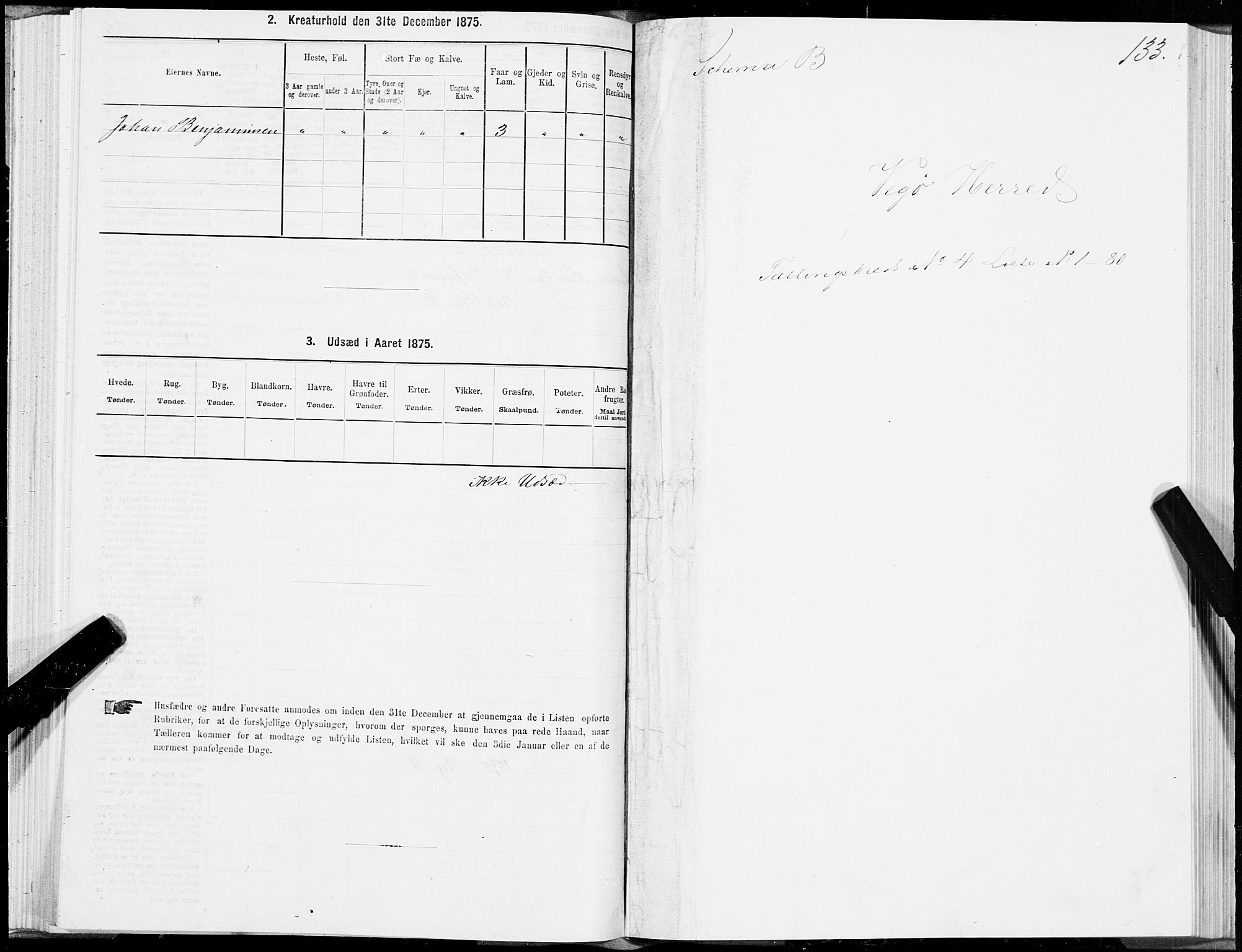 SAT, 1875 census for 1815P Vega, 1875, p. 2133