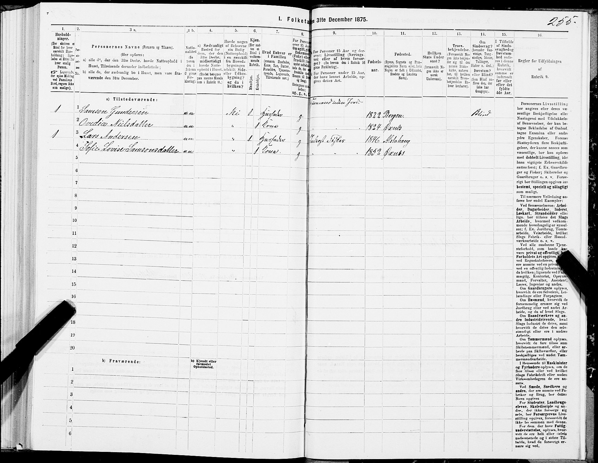 SAT, 1875 census for 1868P Øksnes, 1875, p. 1255