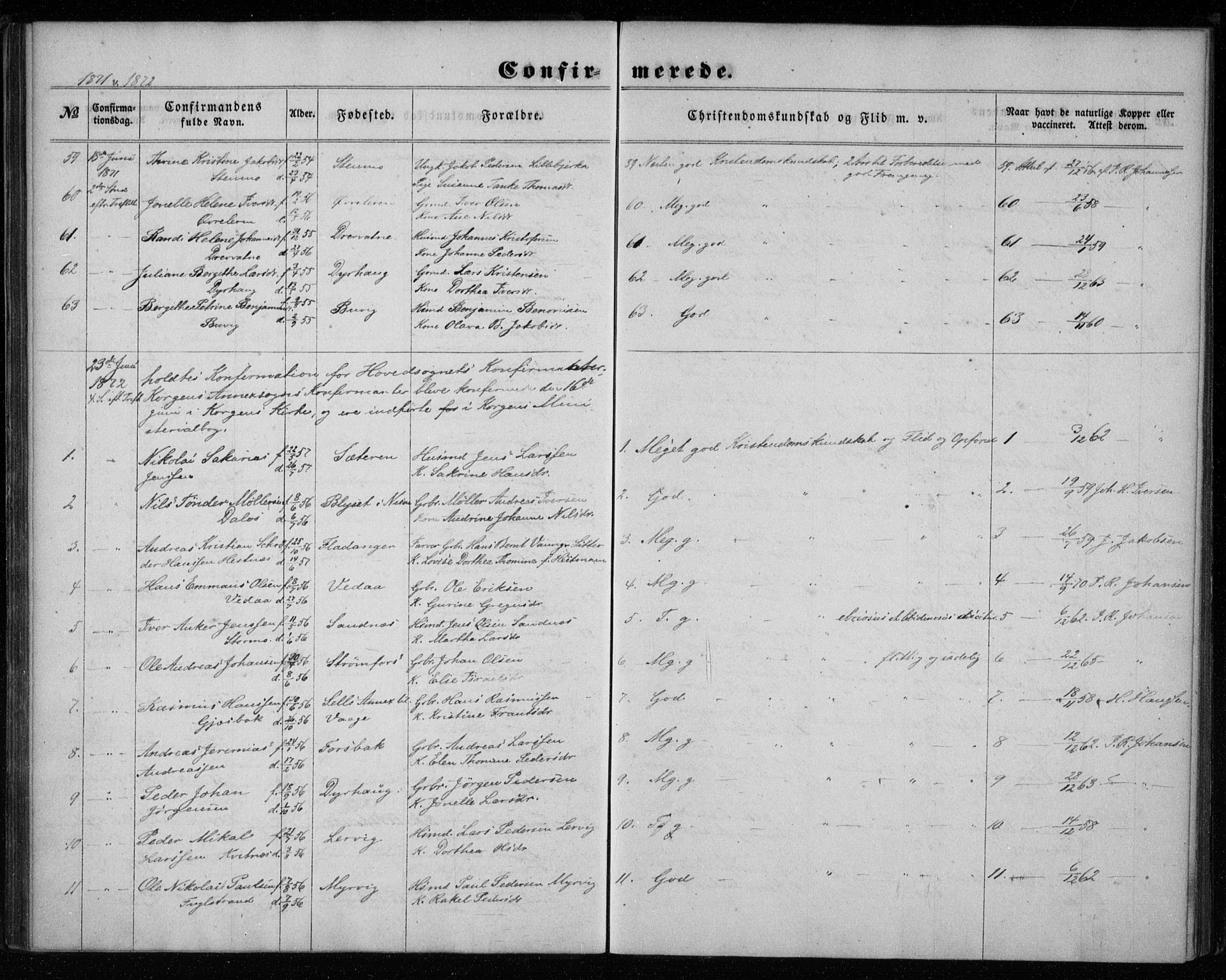 Ministerialprotokoller, klokkerbøker og fødselsregistre - Nordland, SAT/A-1459/825/L0357: Parish register (official) no. 825A11, 1859-1877