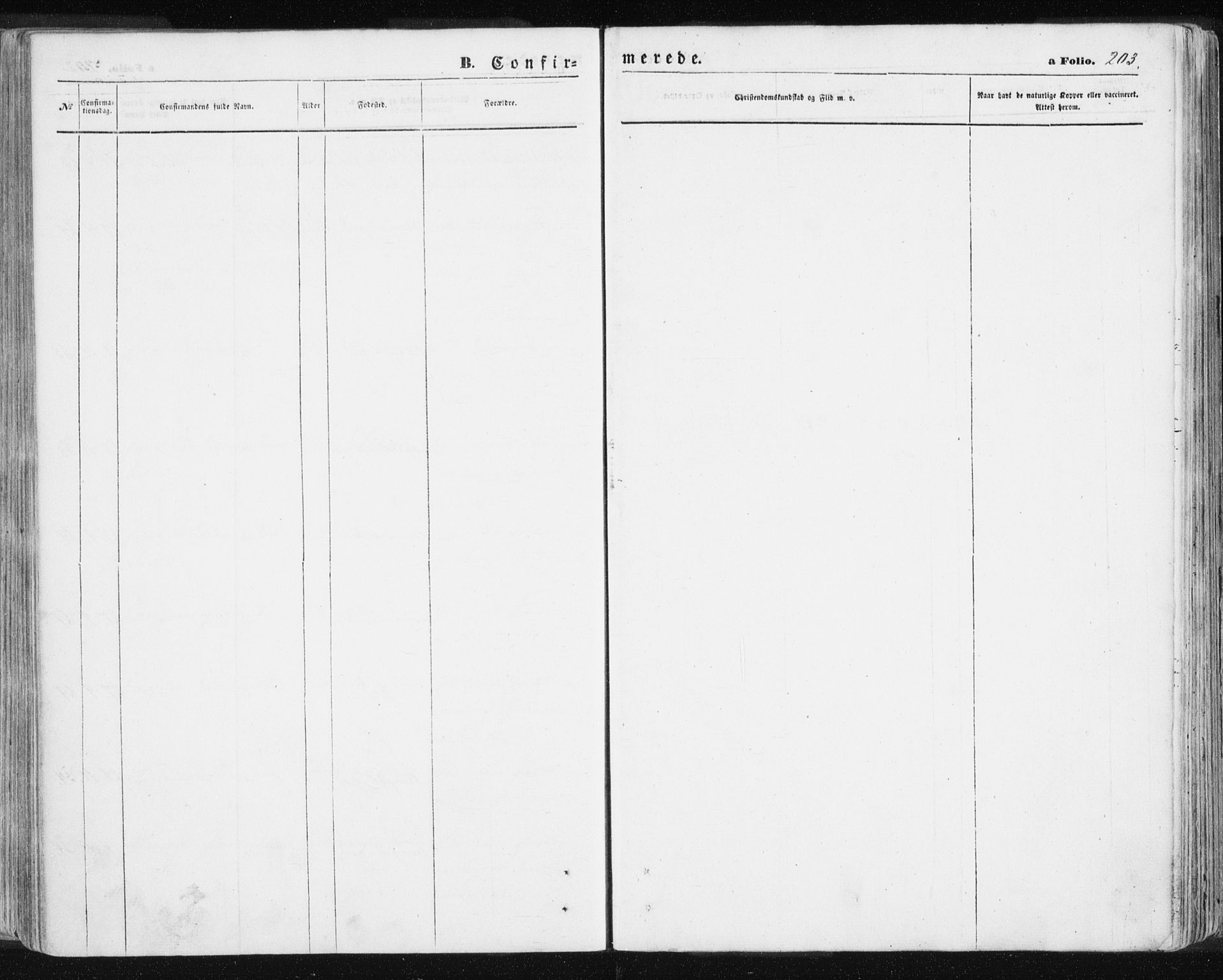 Lyngen sokneprestembete, AV/SATØ-S-1289/H/He/Hea/L0005kirke: Parish register (official) no. 5, 1859-1869, p. 203