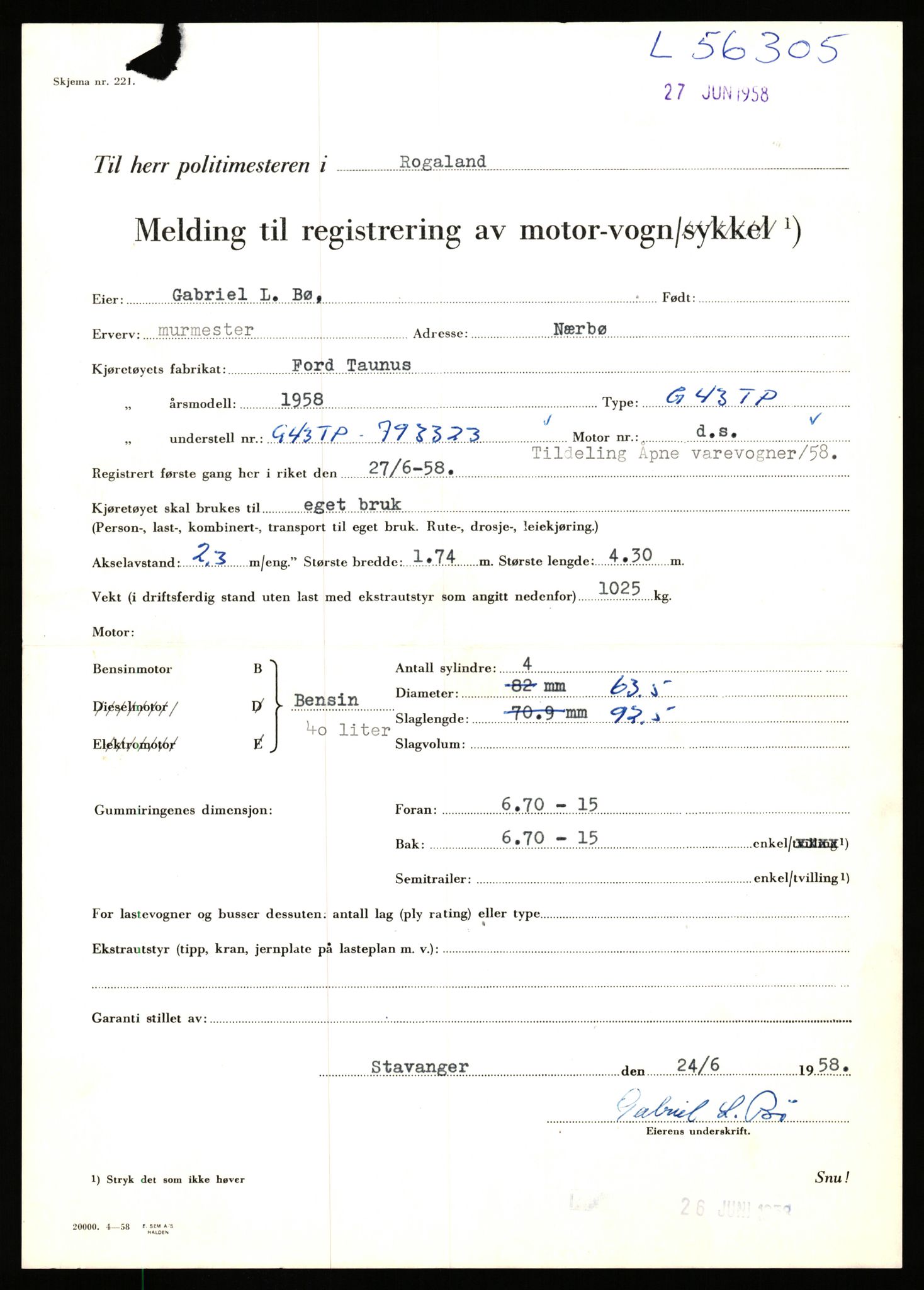 Stavanger trafikkstasjon, AV/SAST-A-101942/0/F/L0055: L-55700 - L-56499, 1930-1971, p. 1435