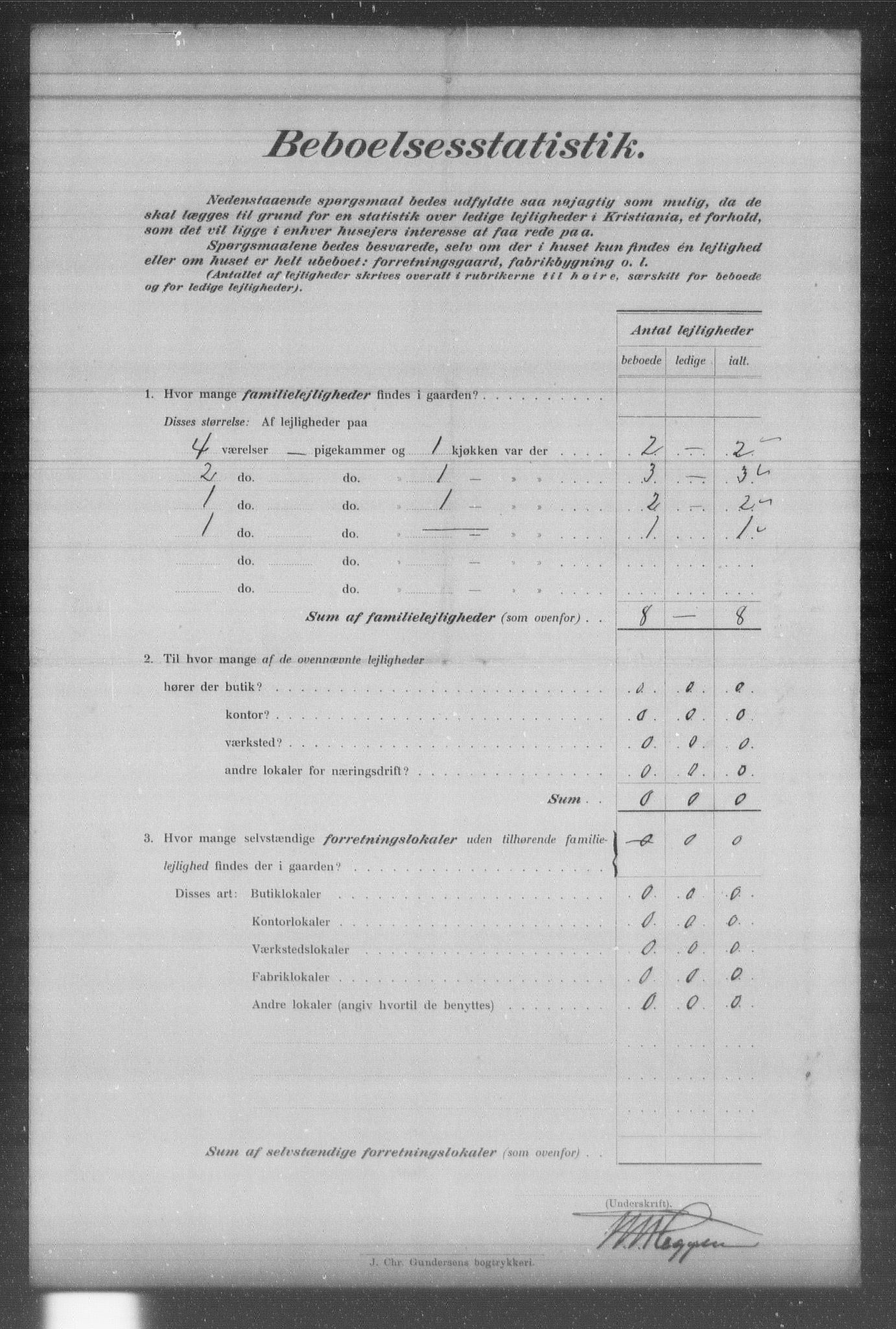 OBA, Municipal Census 1903 for Kristiania, 1903, p. 2905