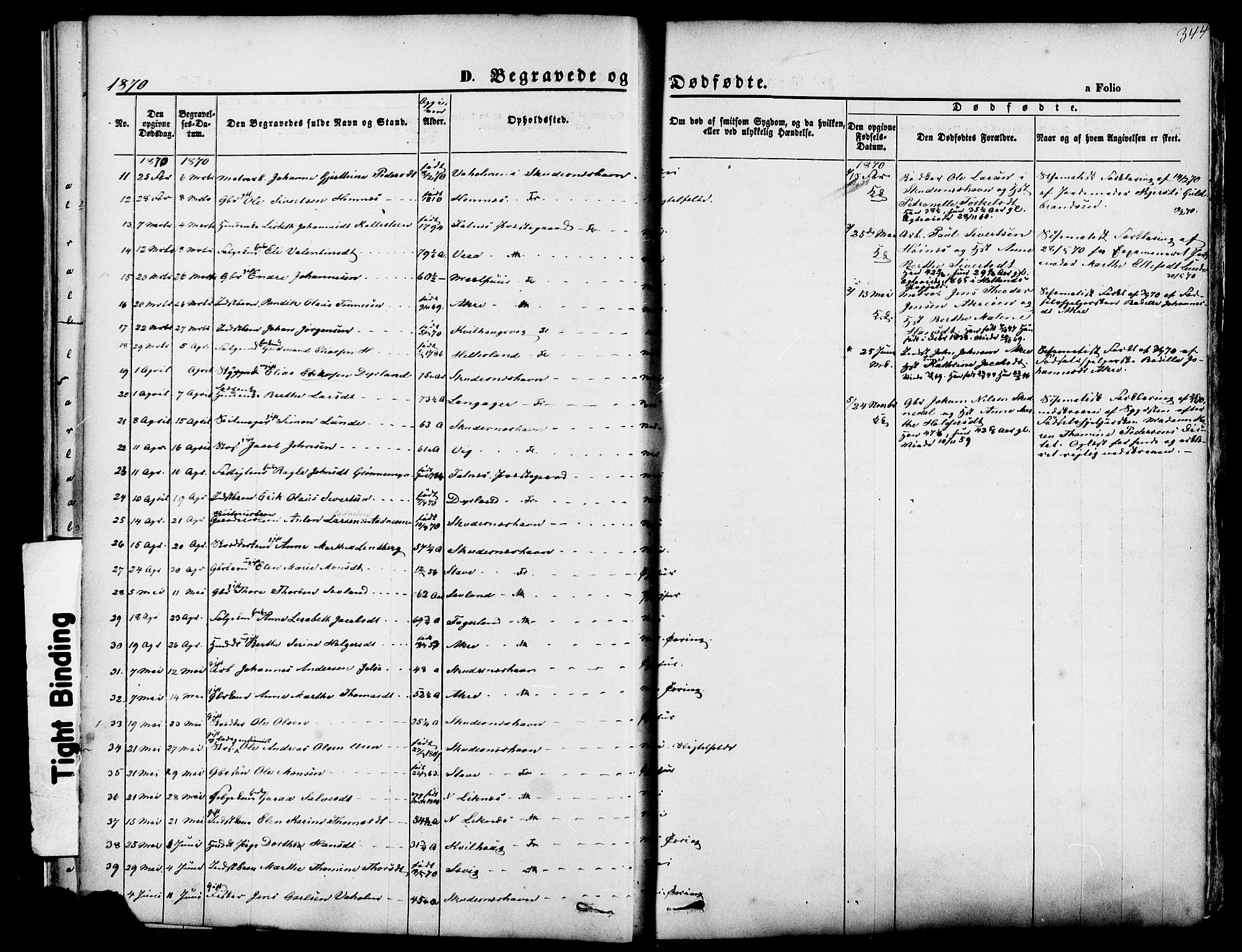 Skudenes sokneprestkontor, AV/SAST-A -101849/H/Ha/Haa/L0006: Parish register (official) no. A 4, 1864-1881, p. 344