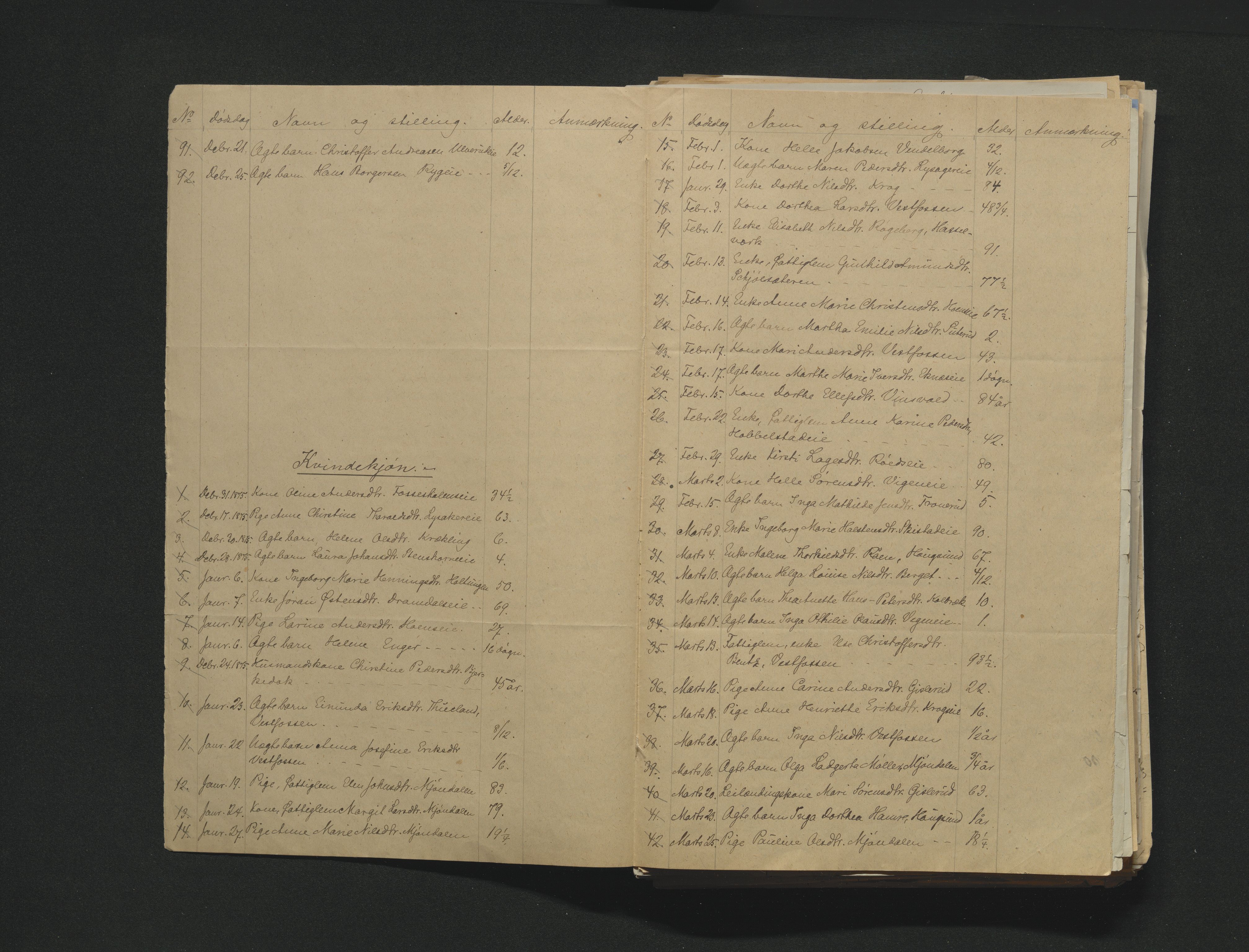 Eiker, Modum og Sigdal sorenskriveri, AV/SAKO-A-123/H/Ha/Hab/L0014: Dødsfallsmeldinger, 1874-1877, p. 356