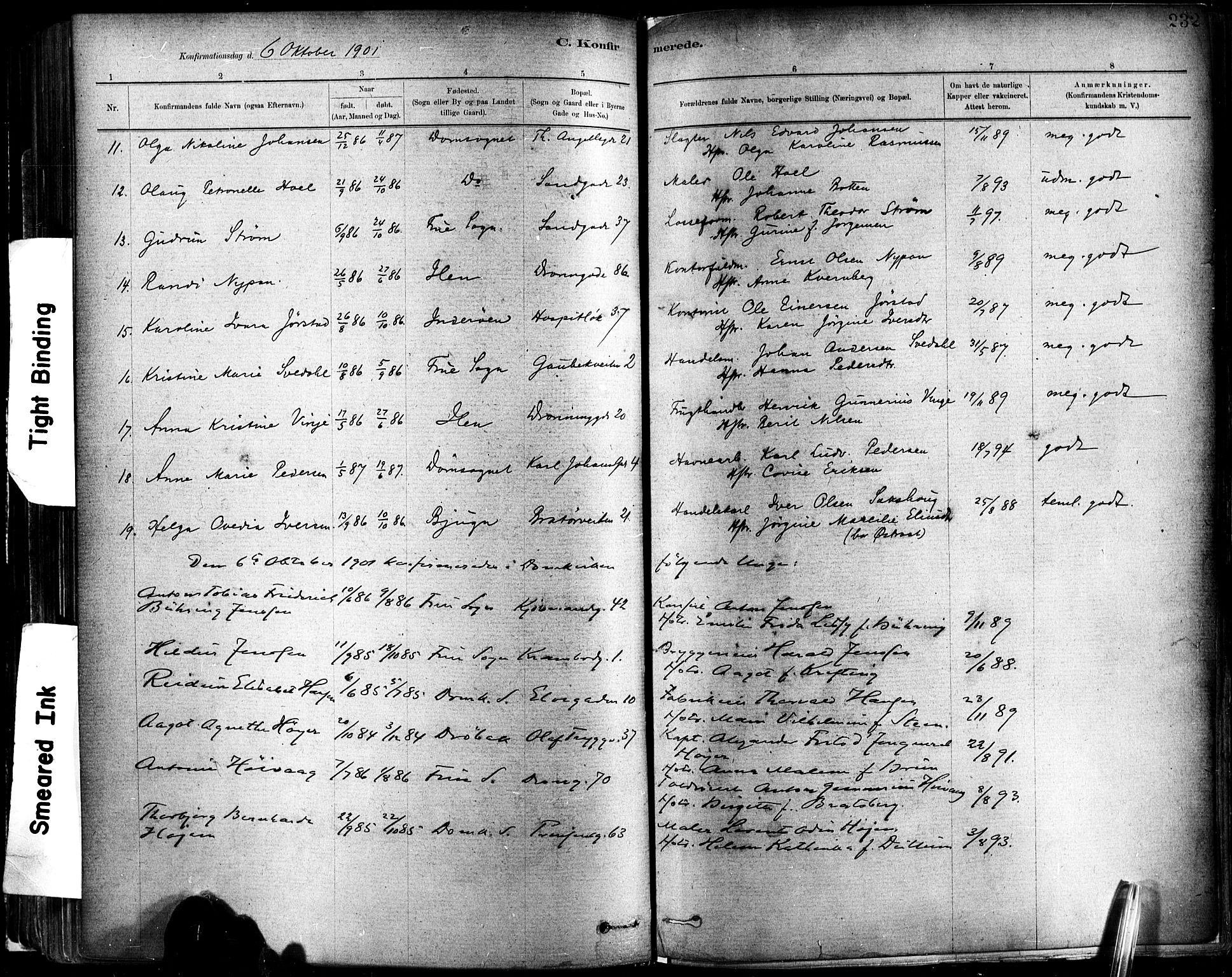 Ministerialprotokoller, klokkerbøker og fødselsregistre - Sør-Trøndelag, AV/SAT-A-1456/602/L0119: Parish register (official) no. 602A17, 1880-1901, p. 232