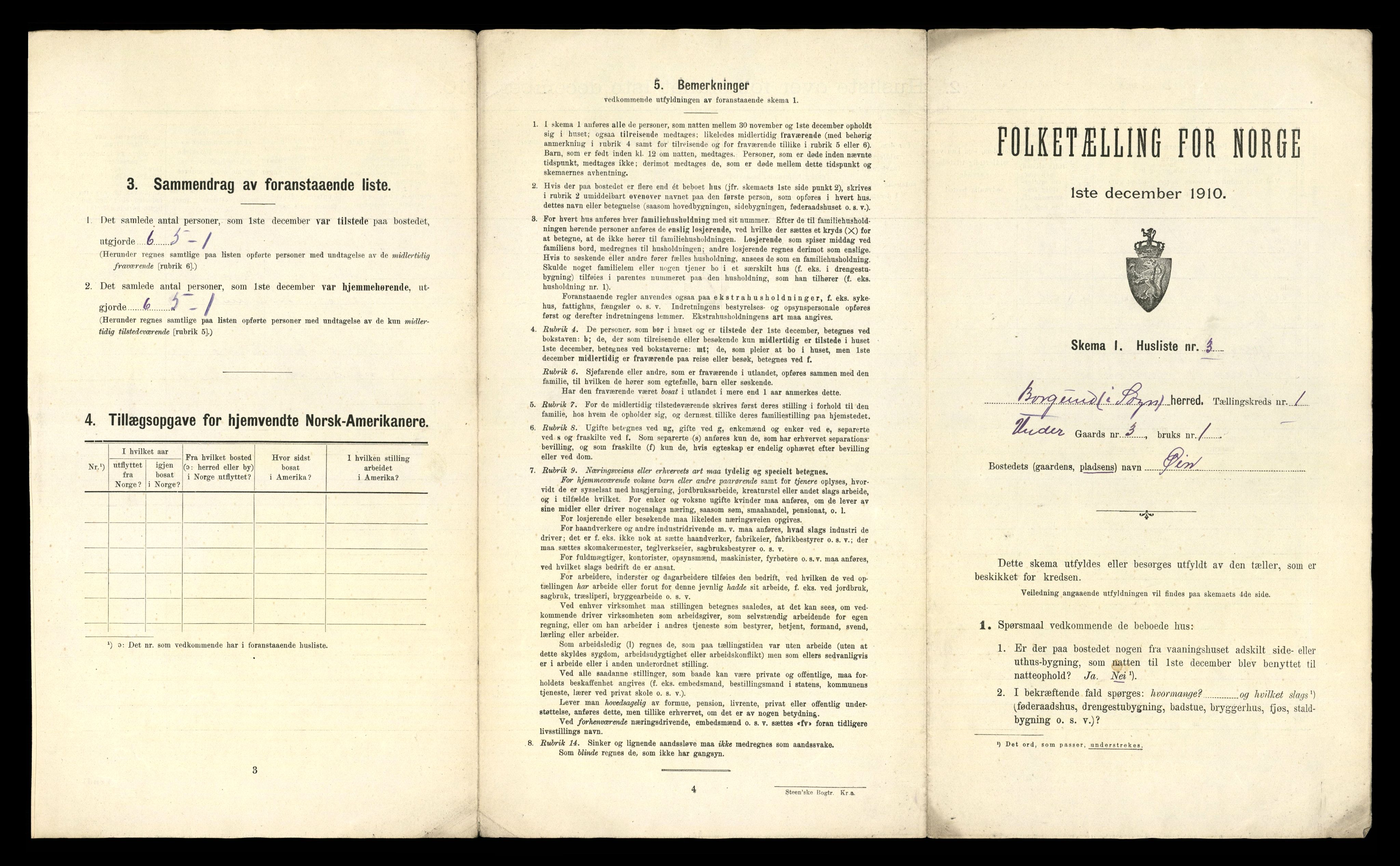 RA, 1910 census for Borgund, 1910, p. 21
