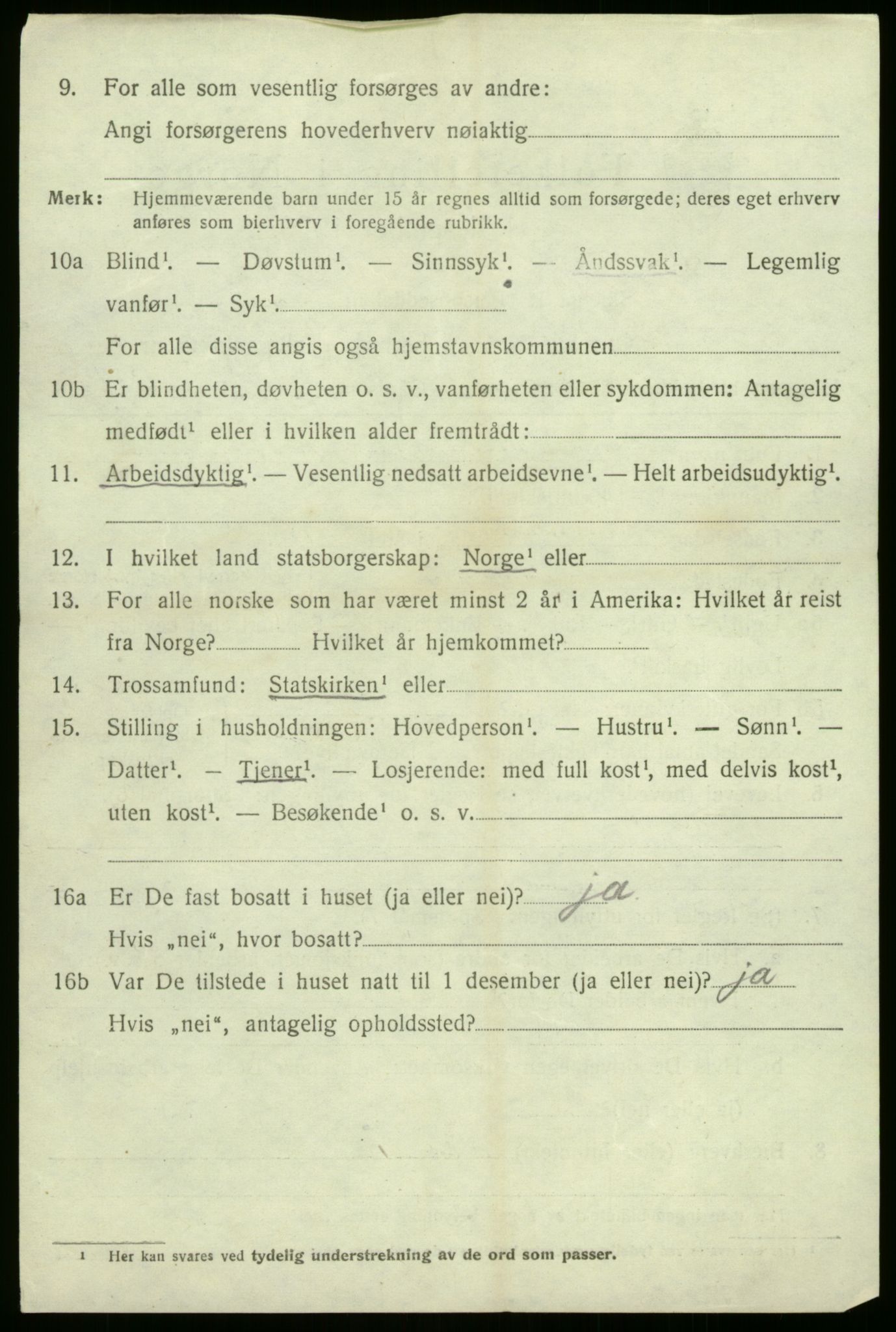 SAB, 1920 census for Gaular, 1920, p. 1549