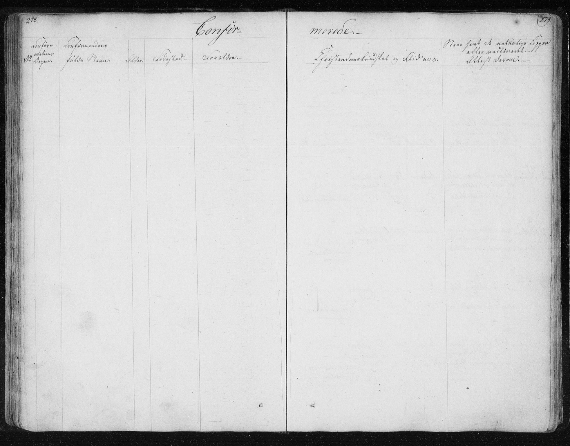 Ministerialprotokoller, klokkerbøker og fødselsregistre - Nord-Trøndelag, AV/SAT-A-1458/730/L0276: Parish register (official) no. 730A05, 1822-1830, p. 278-279