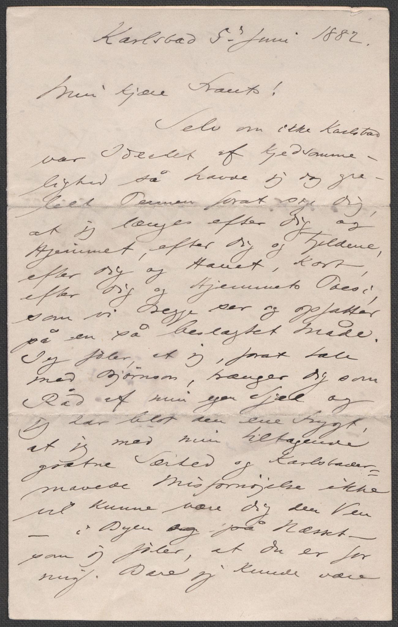 Beyer, Frants, AV/RA-PA-0132/F/L0001: Brev fra Edvard Grieg til Frantz Beyer og "En del optegnelser som kan tjene til kommentar til brevene" av Marie Beyer, 1872-1907, p. 59