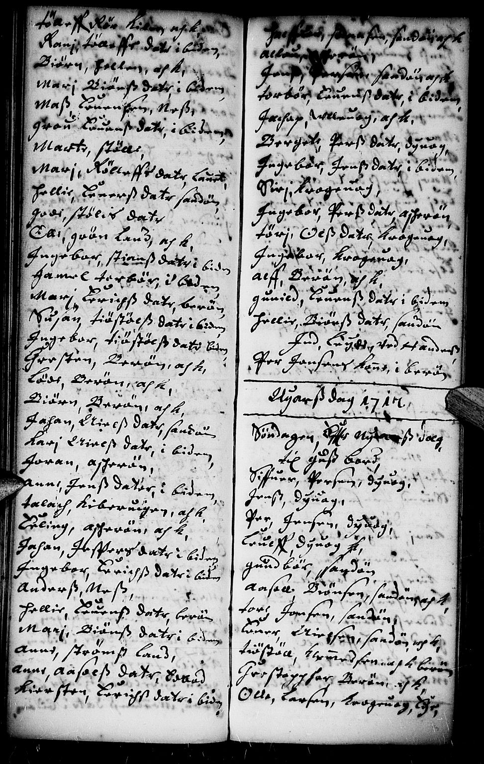 Dypvåg sokneprestkontor, AV/SAK-1111-0007/F/Fb/Fba/L0002: Parish register (copy) no. B 2, 1707-1721, p. 66