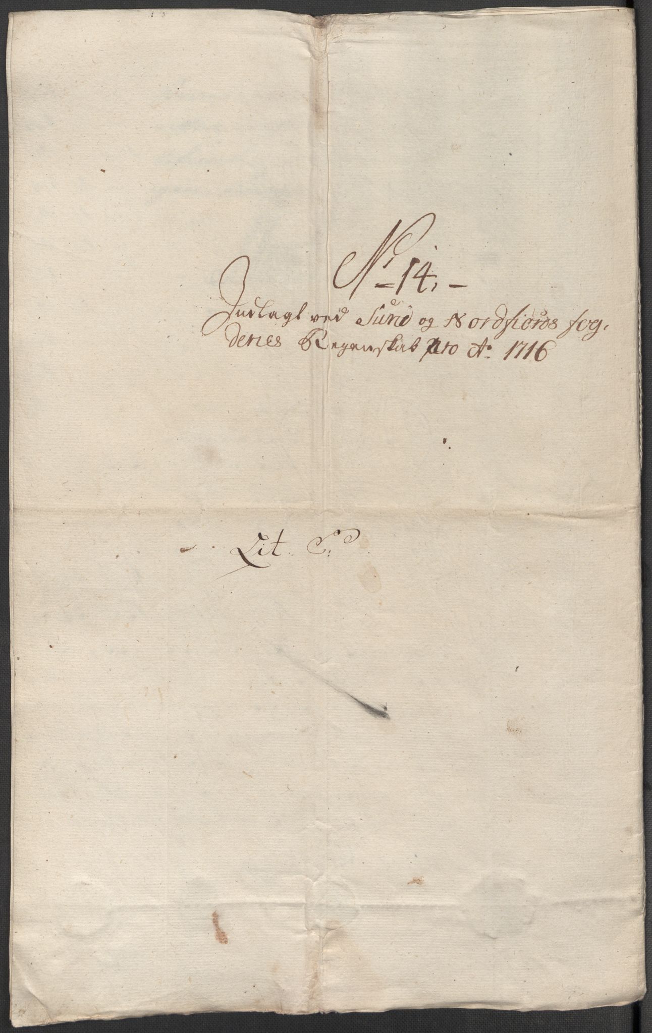 Rentekammeret inntil 1814, Reviderte regnskaper, Fogderegnskap, AV/RA-EA-4092/R53/L3440: Fogderegnskap Sunn- og Nordfjord, 1716, p. 99