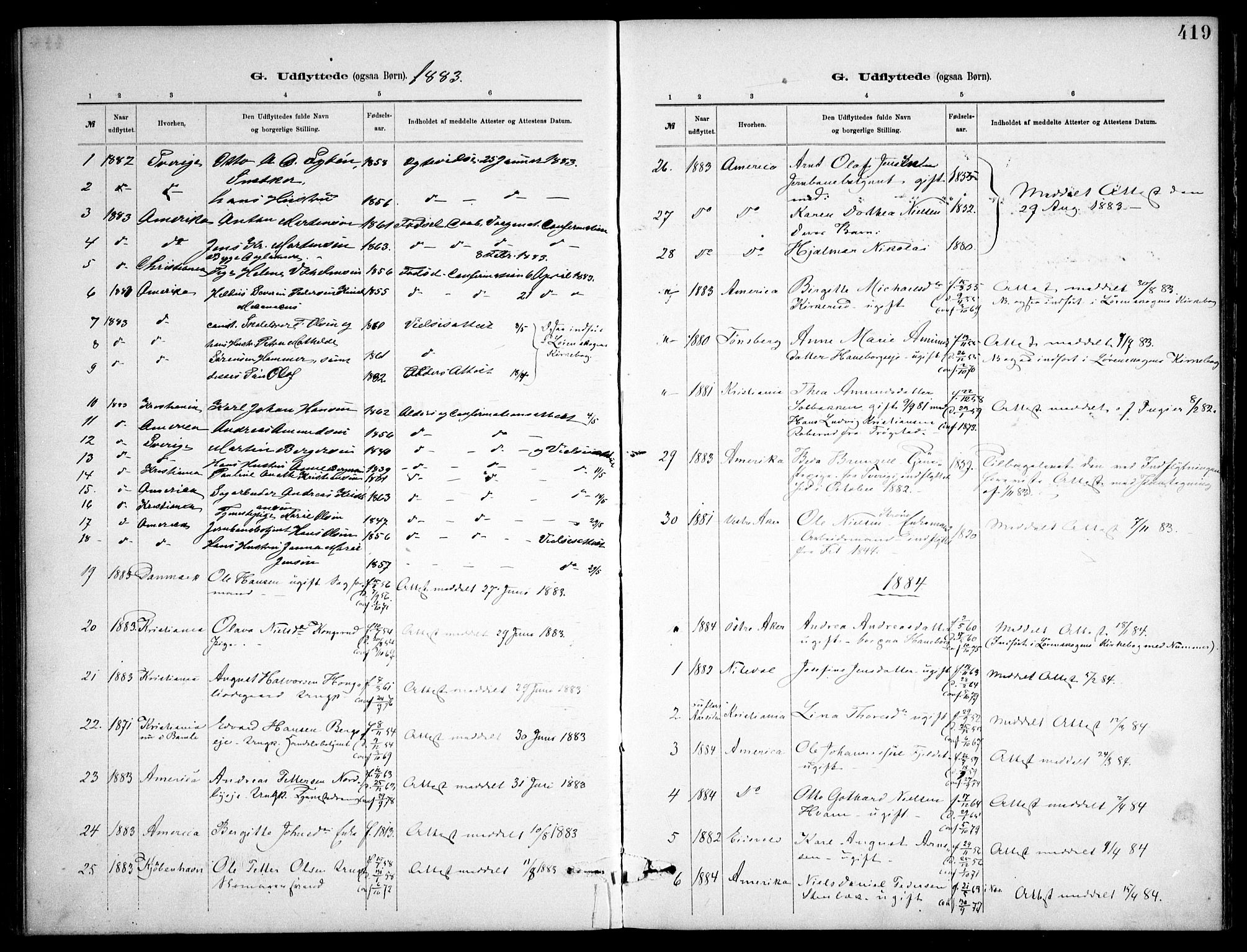 Skedsmo prestekontor Kirkebøker, AV/SAO-A-10033a/F/Fa/L0013: Parish register (official) no. I 13, 1883-1891, p. 419