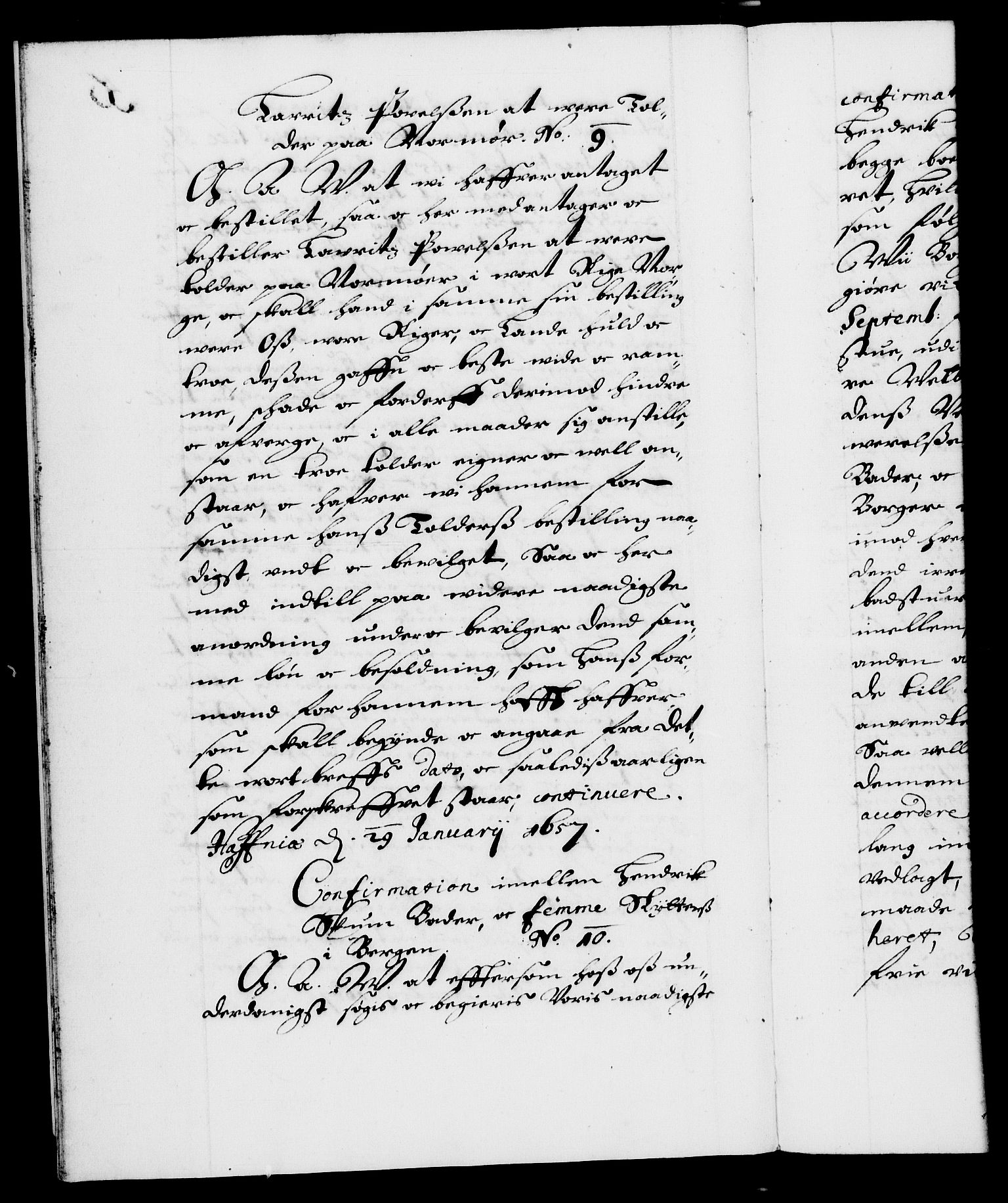 Danske Kanselli 1572-1799, RA/EA-3023/F/Fc/Fca/Fcaa/L0009: Norske registre (mikrofilm), 1657-1660, p. 5b