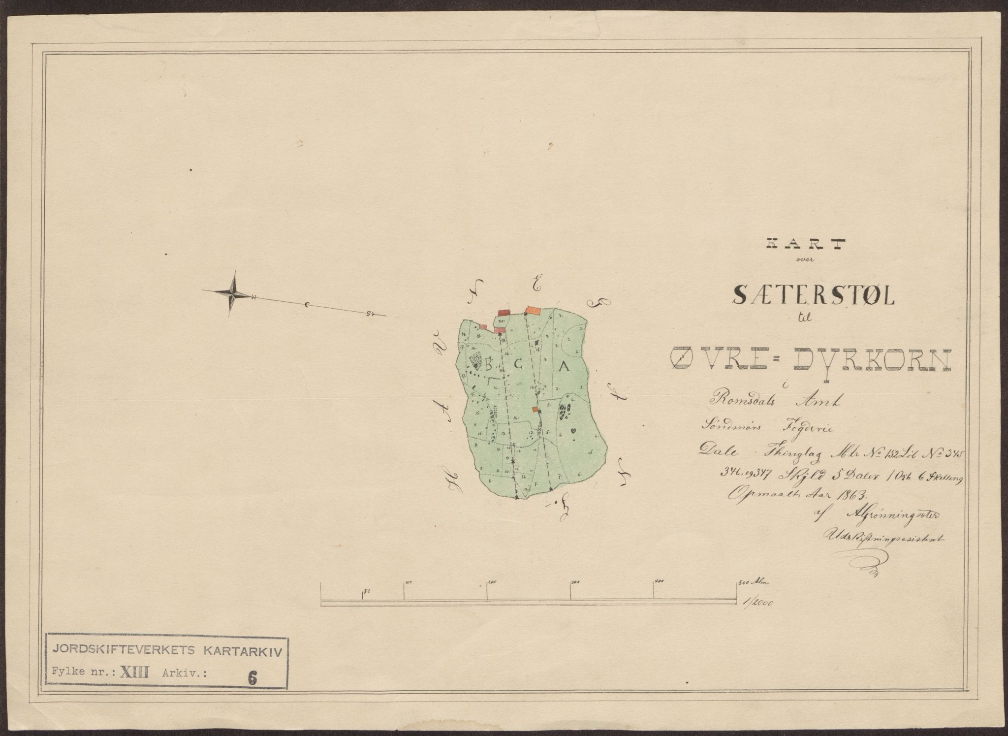 Jordskifteverkets kartarkiv, RA/S-3929/T, 1859-1988, p. 93