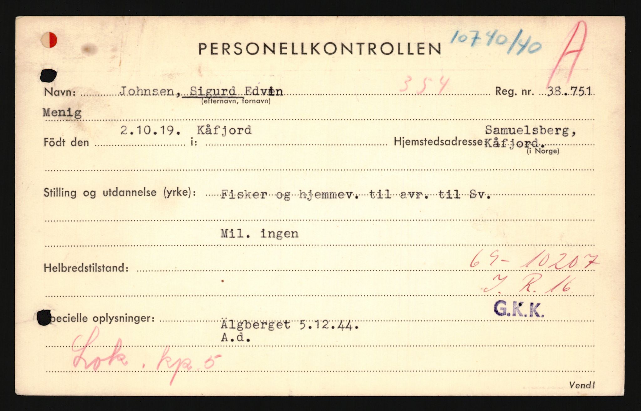 Forsvaret, Troms infanteriregiment nr. 16, AV/RA-RAFA-3146/P/Pa/L0024/0001: Rulleblad / Rulleblad for regimentets menige mannskaper, årsklasse 1940, 1940, p. 84