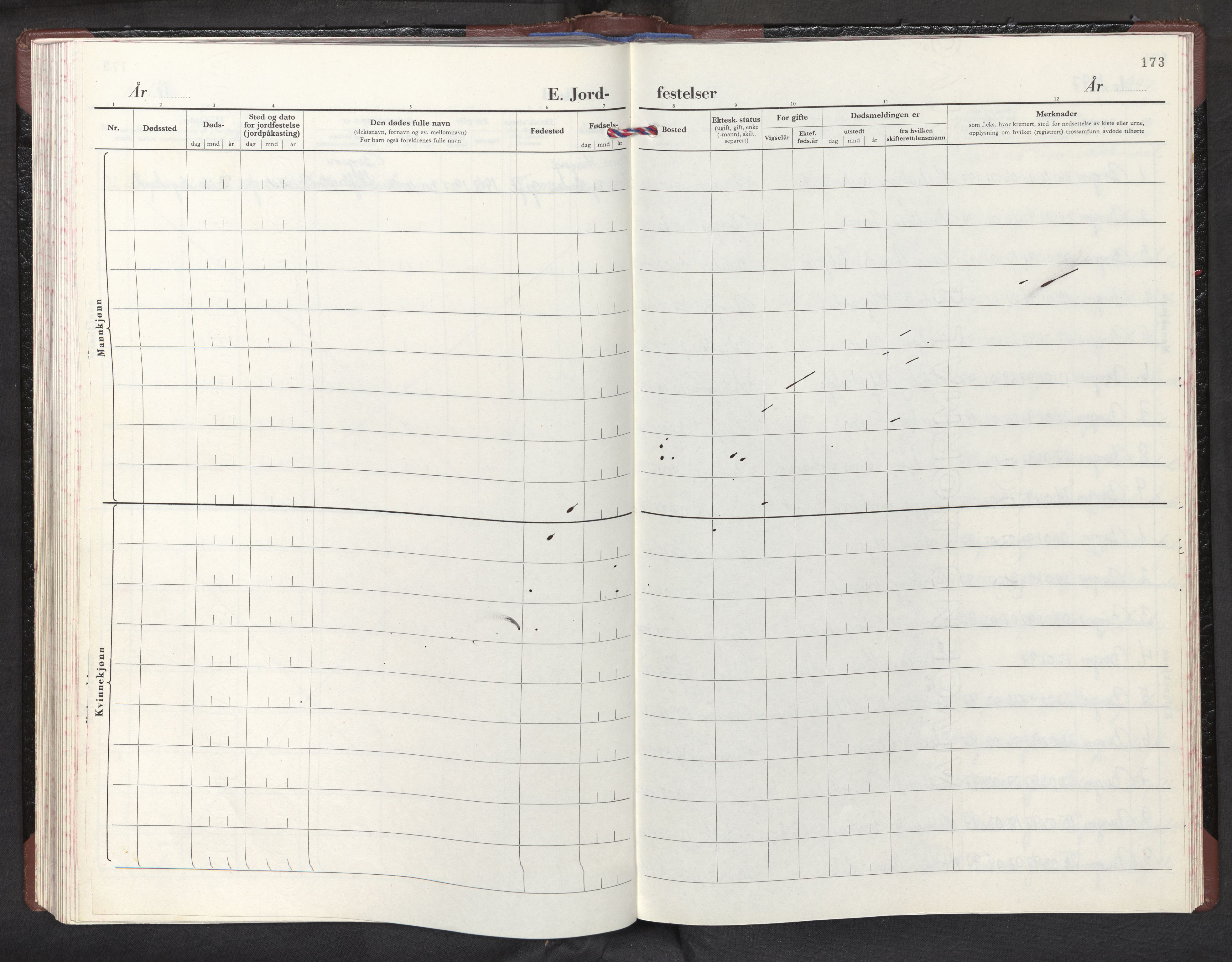 Eidsvåg Sokneprestembete, SAB/A-74901/H/Haa: Parish register (official) no. C 1, 1982-2004, p. 173