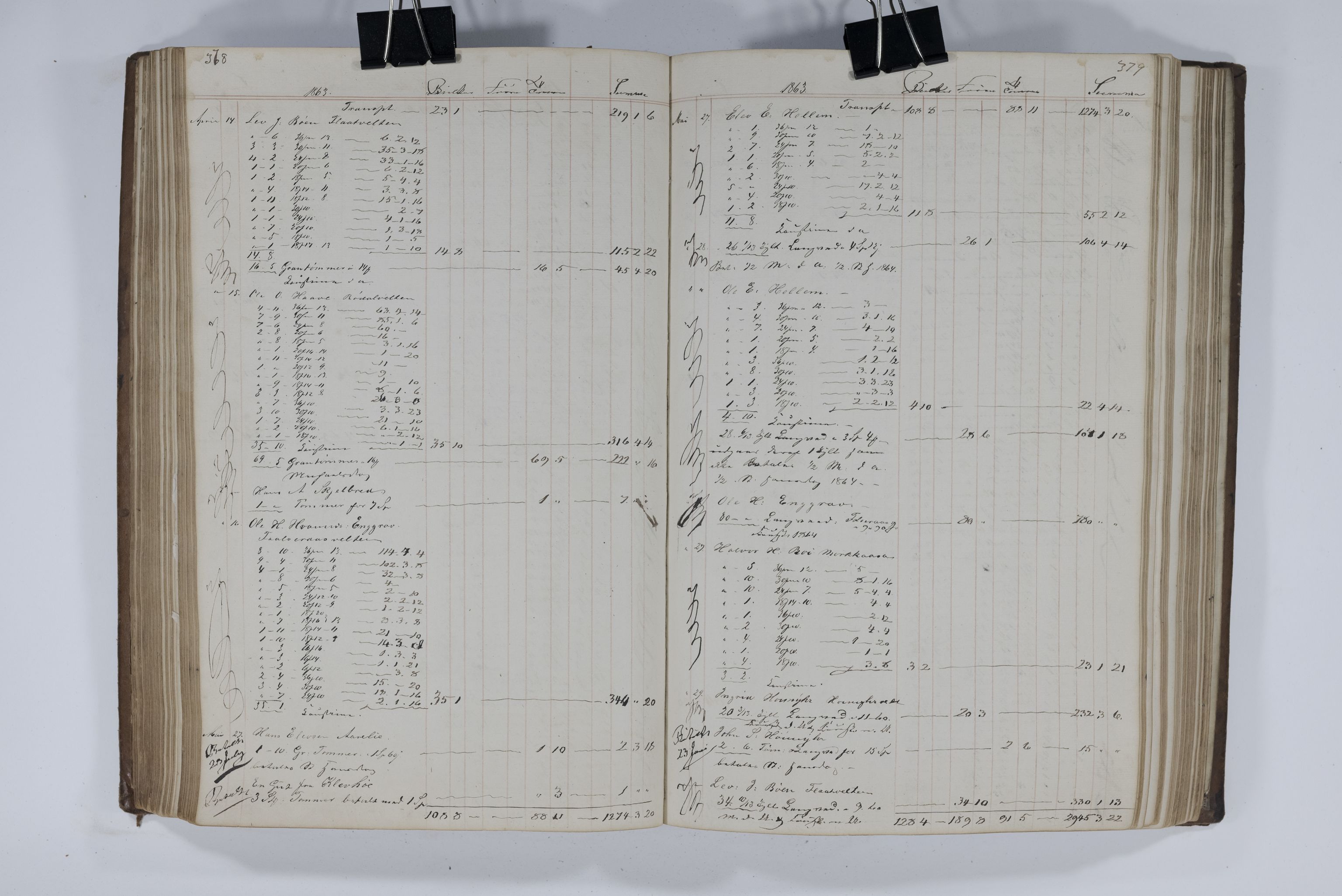 Blehr/ Kjellestad, TEMU/TGM-A-1212/E/Ea/L0003: Merkebok, 1858-1869, p. 165