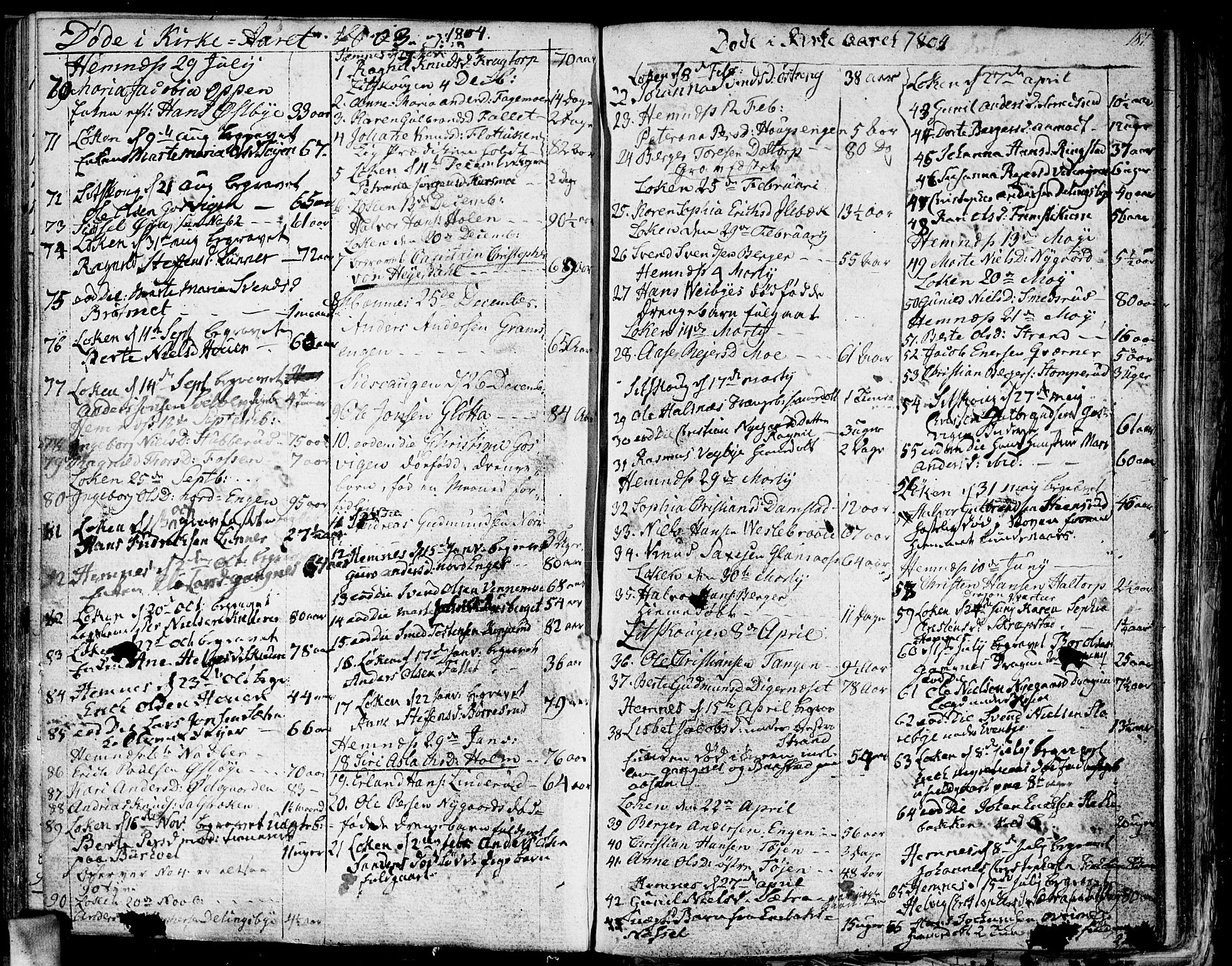 Høland prestekontor Kirkebøker, SAO/A-10346a/F/Fa/L0006: Parish register (official) no. I 6, 1794-1814, p. 187
