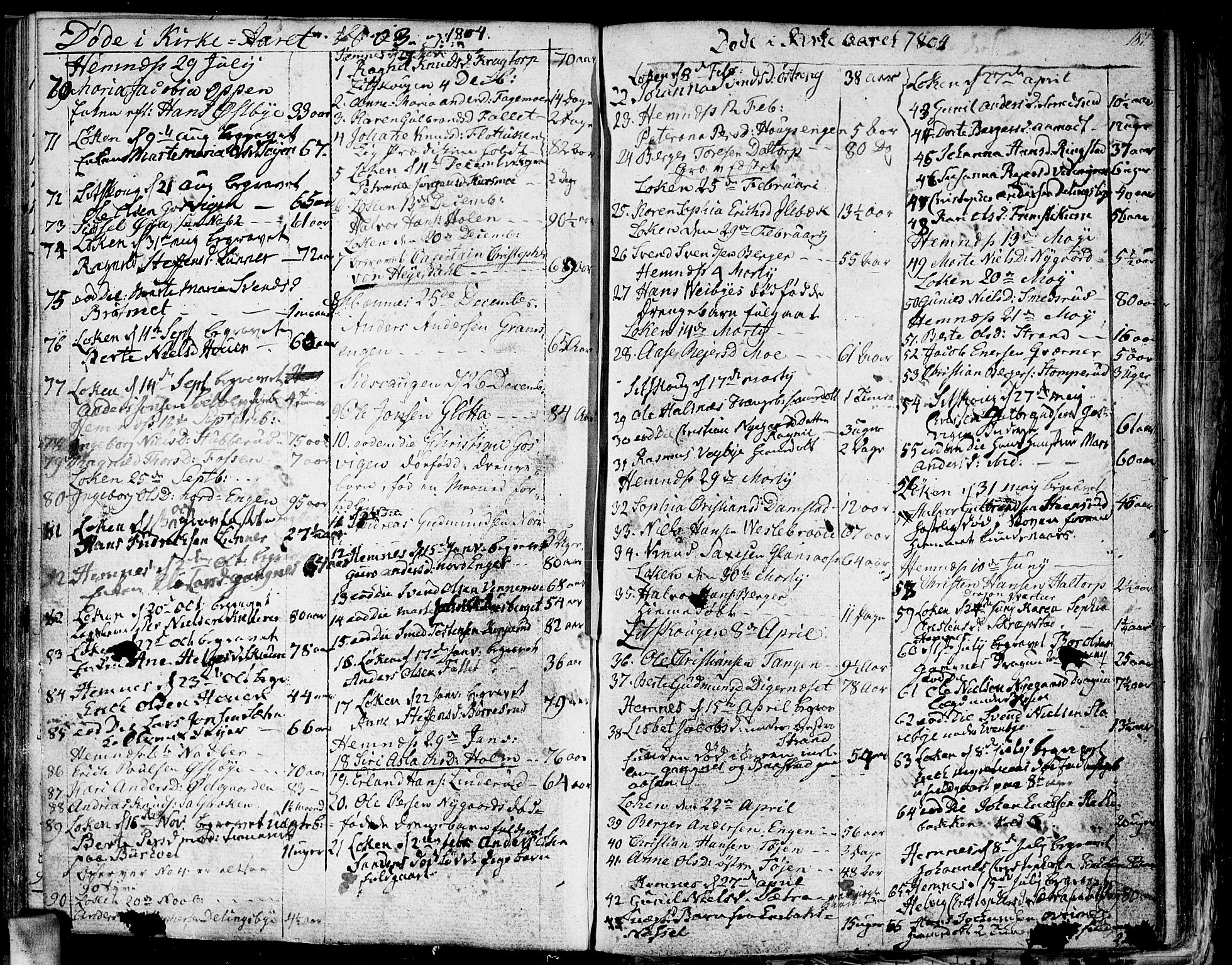 Høland prestekontor Kirkebøker, AV/SAO-A-10346a/F/Fa/L0006: Parish register (official) no. I 6, 1794-1814, p. 187