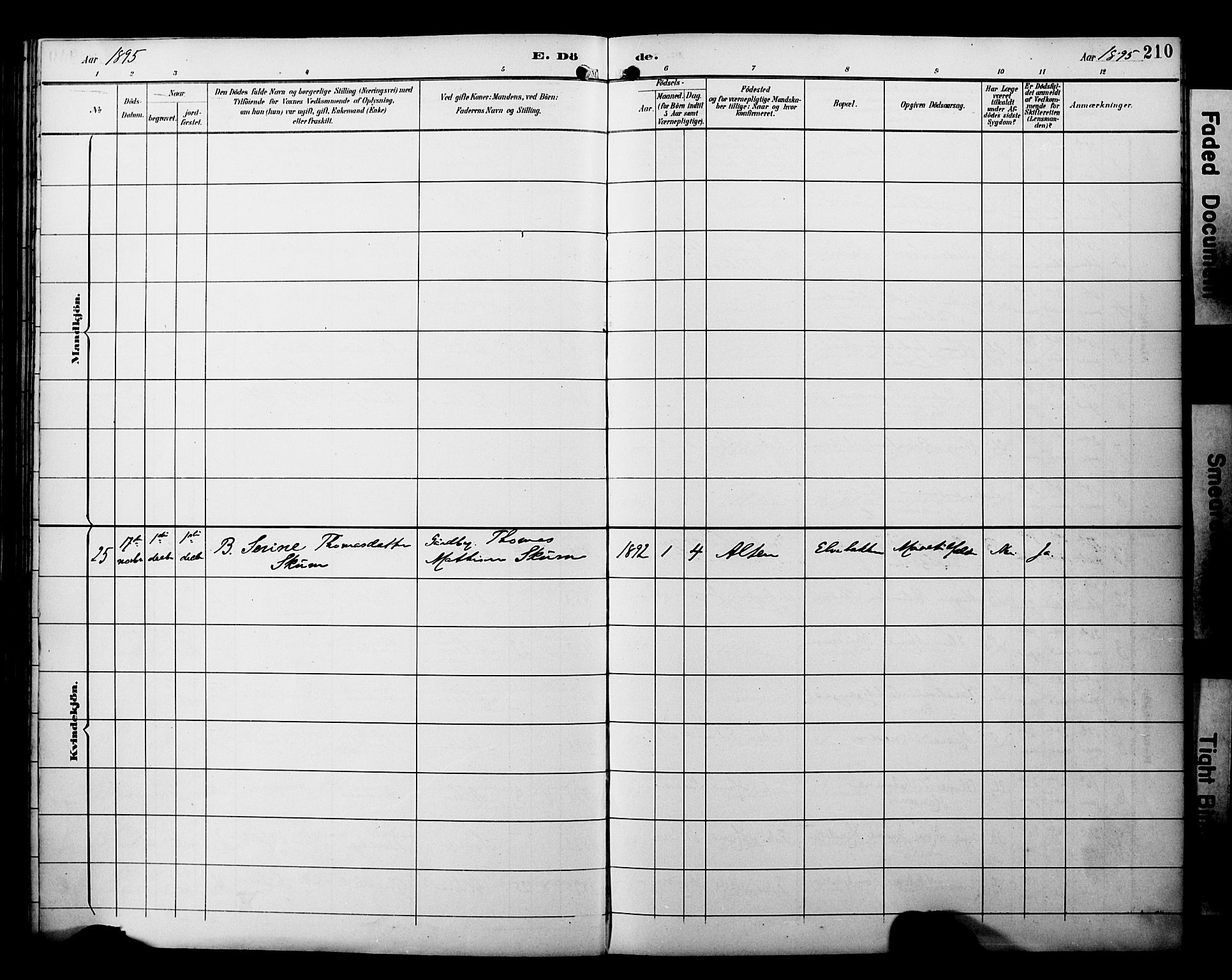 Alta sokneprestkontor, SATØ/S-1338/H/Ha/L0003.kirke: Parish register (official) no. 3, 1892-1904, p. 210