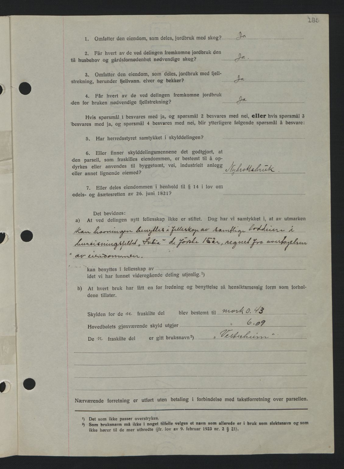 Nordmøre sorenskriveri, AV/SAT-A-4132/1/2/2Ca: Mortgage book no. A81, 1937-1937, Diary no: : 711/1937