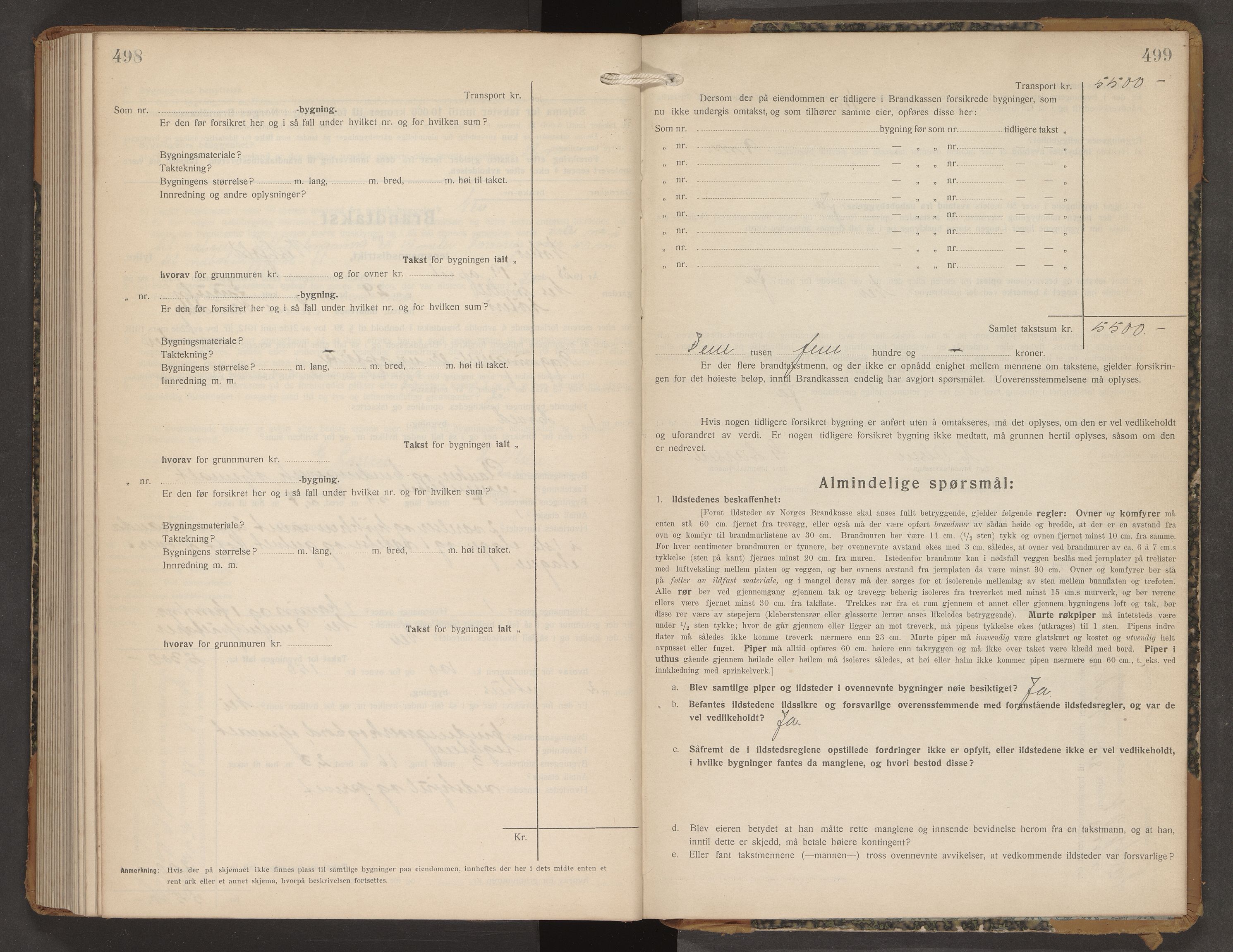 Nøtterøy lensmannskontor, AV/SAKO-A-540/Y/Yg/Ygb/L0007: Skjematakstprotokoll, 1927-1928, p. 498-499