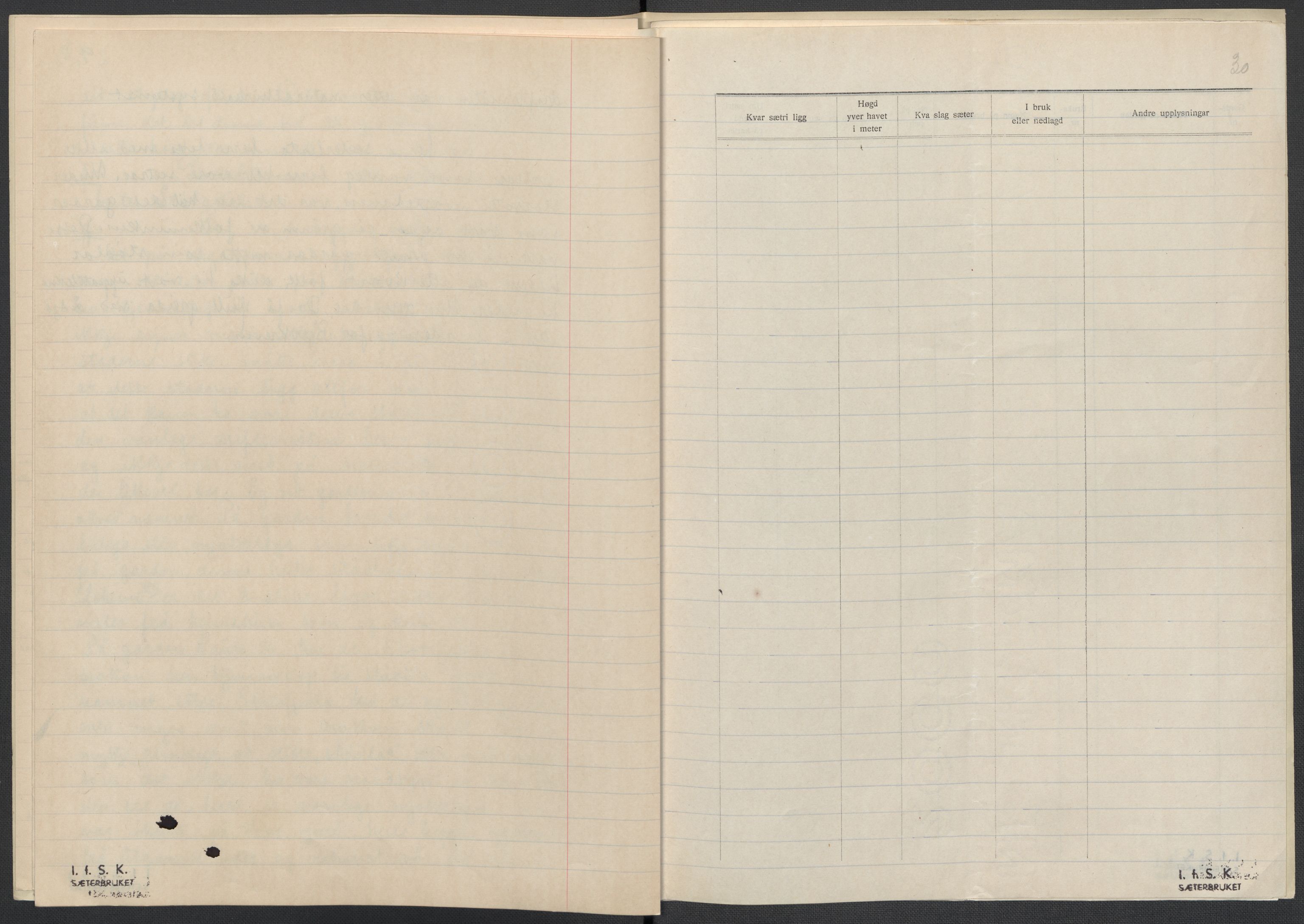 Instituttet for sammenlignende kulturforskning, AV/RA-PA-0424/F/Fc/L0009/0001: Eske B9: / Rogaland (perm XXII), 1932-1935, p. 30