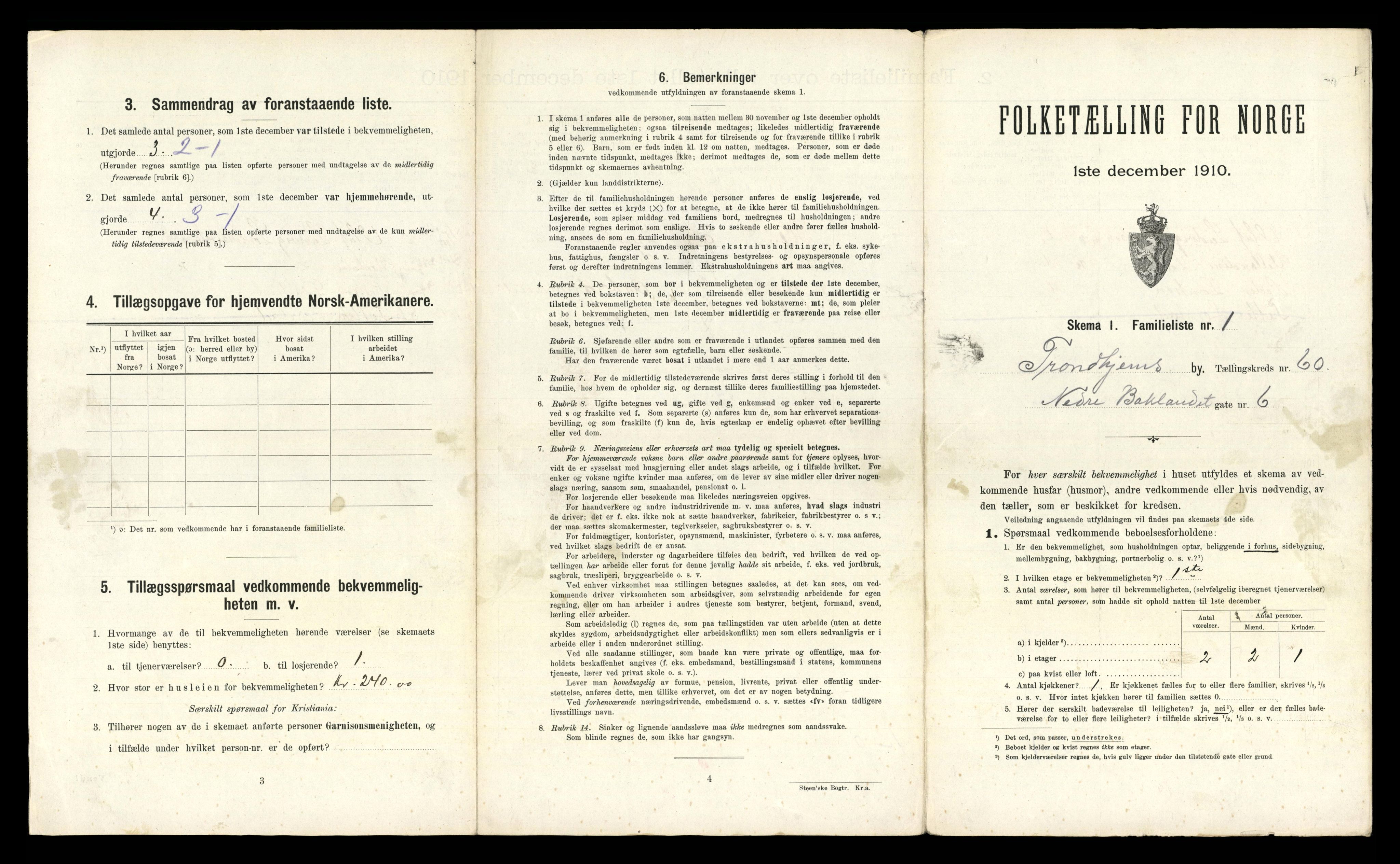 RA, 1910 census for Trondheim, 1910, p. 15717