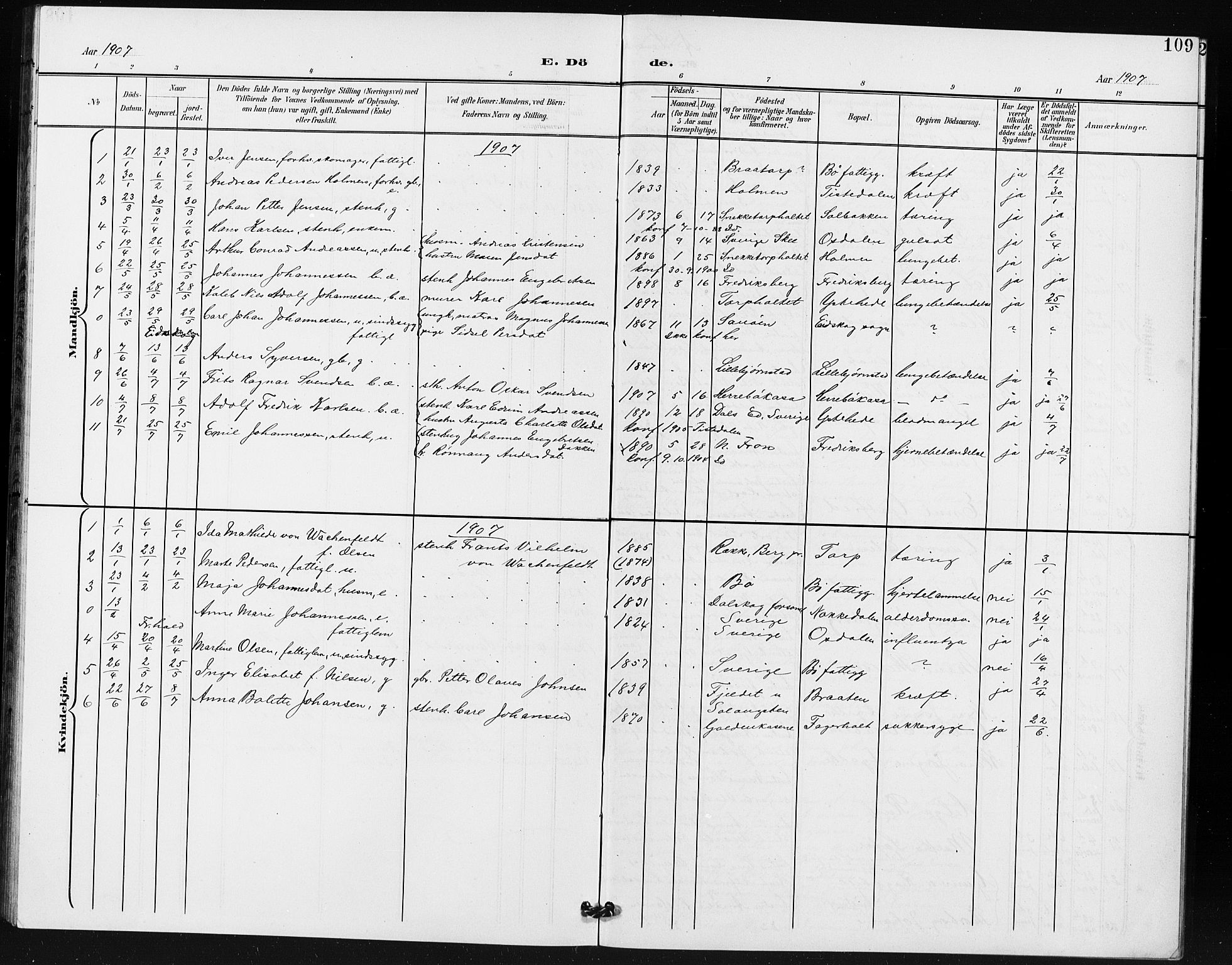 Idd prestekontor Kirkebøker, SAO/A-10911/G/Gb/L0001: Parish register (copy) no. II 1, 1901-1907, p. 109