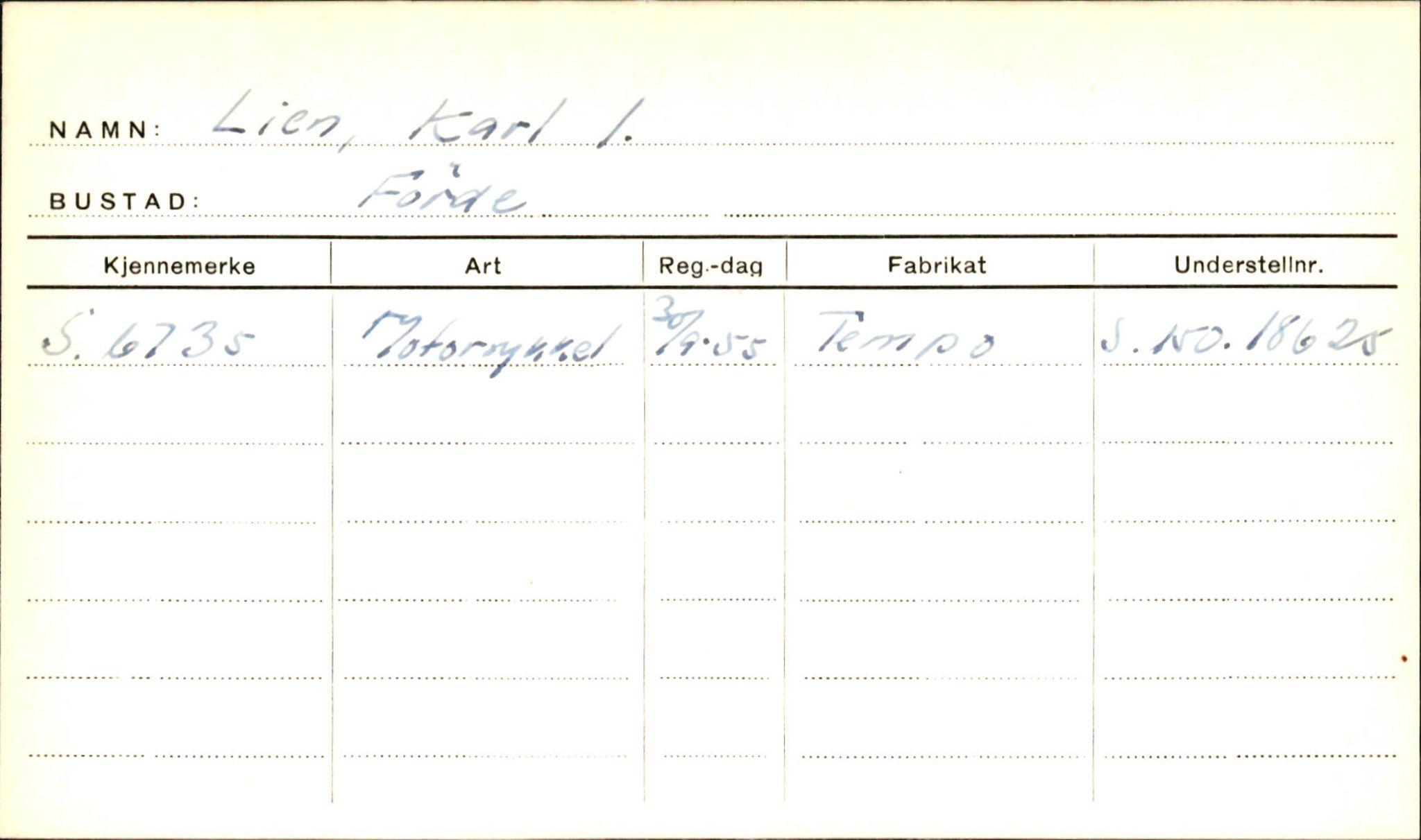 Statens vegvesen, Sogn og Fjordane vegkontor, AV/SAB-A-5301/4/F/L0001B: Eigarregister Fjordane til 1.6.1961, 1930-1961, p. 532