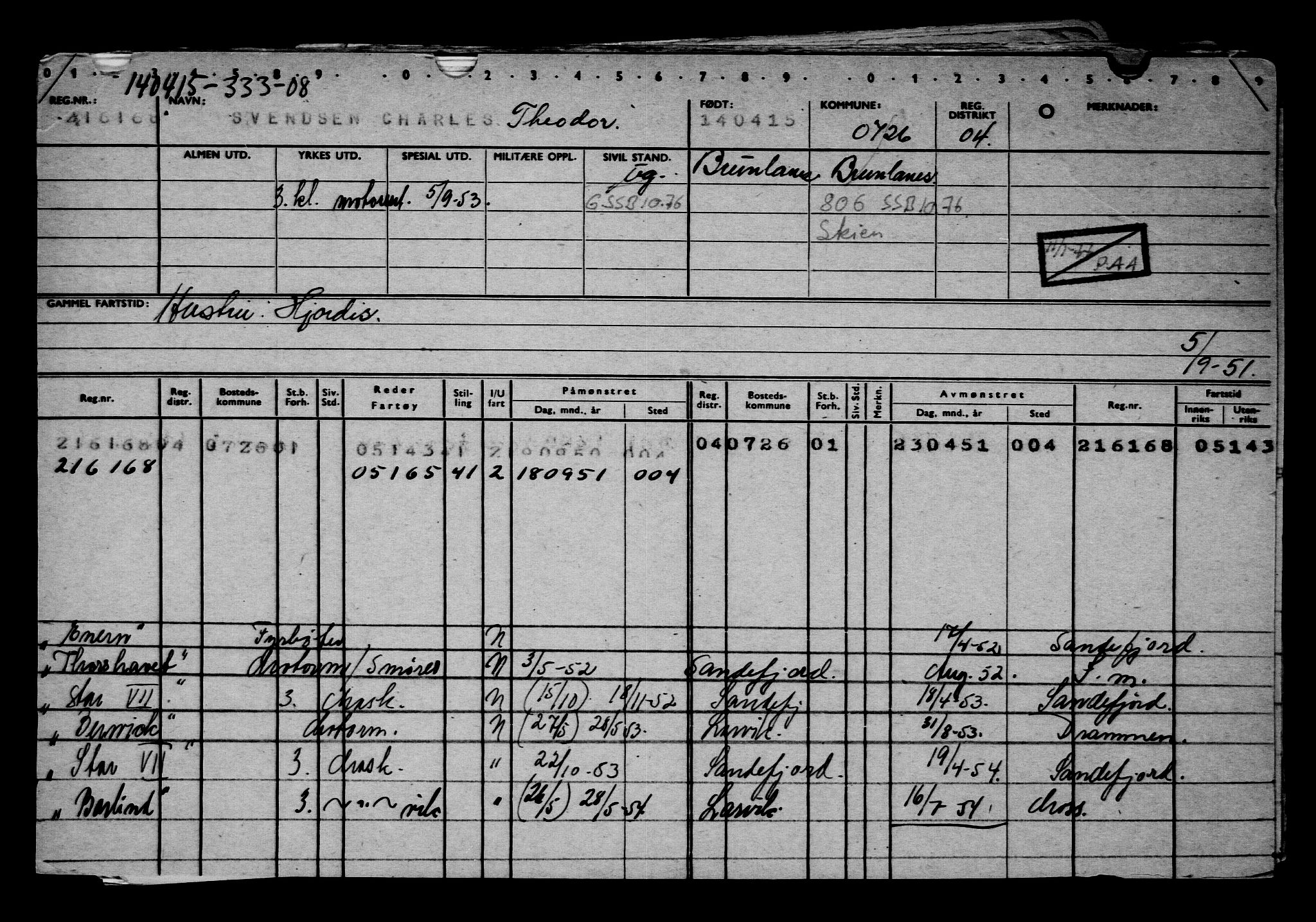 Direktoratet for sjømenn, AV/RA-S-3545/G/Gb/L0129: Hovedkort, 1915, p. 96