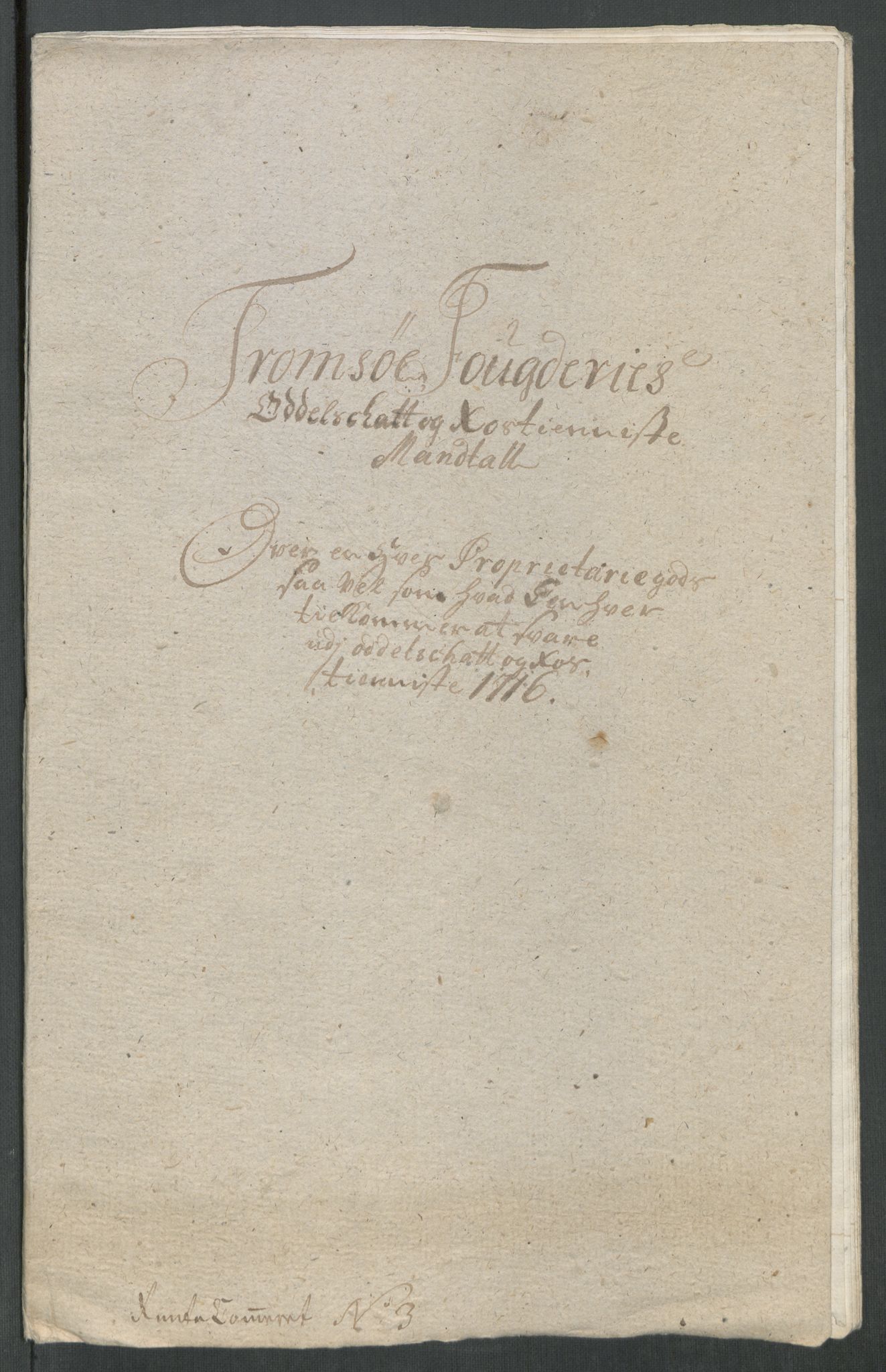 Rentekammeret inntil 1814, Reviderte regnskaper, Fogderegnskap, RA/EA-4092/R68/L4762: Fogderegnskap Senja og Troms, 1716, p. 66