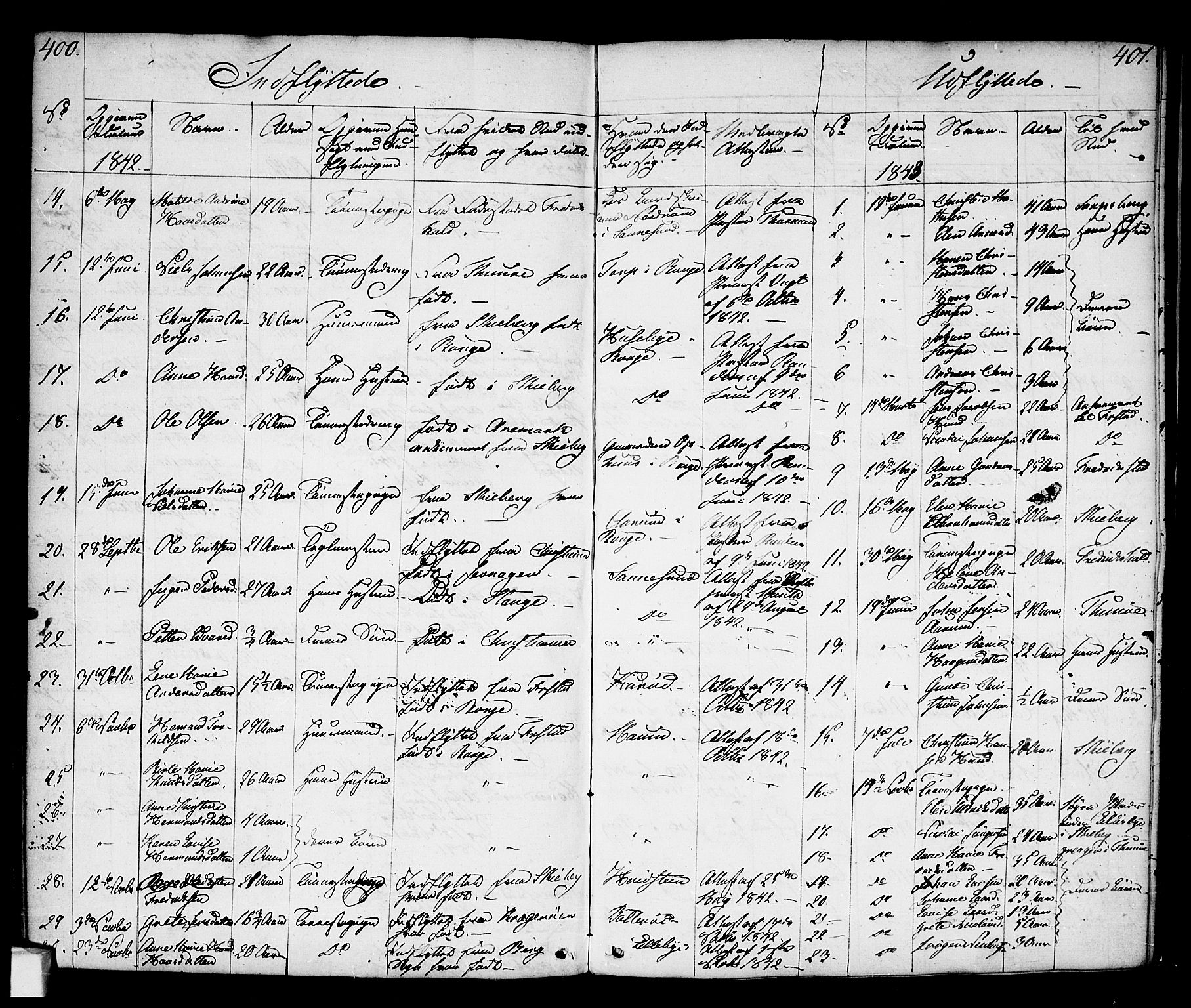 Borge prestekontor Kirkebøker, AV/SAO-A-10903/F/Fa/L0004: Parish register (official) no. I 4, 1836-1848, p. 400-401