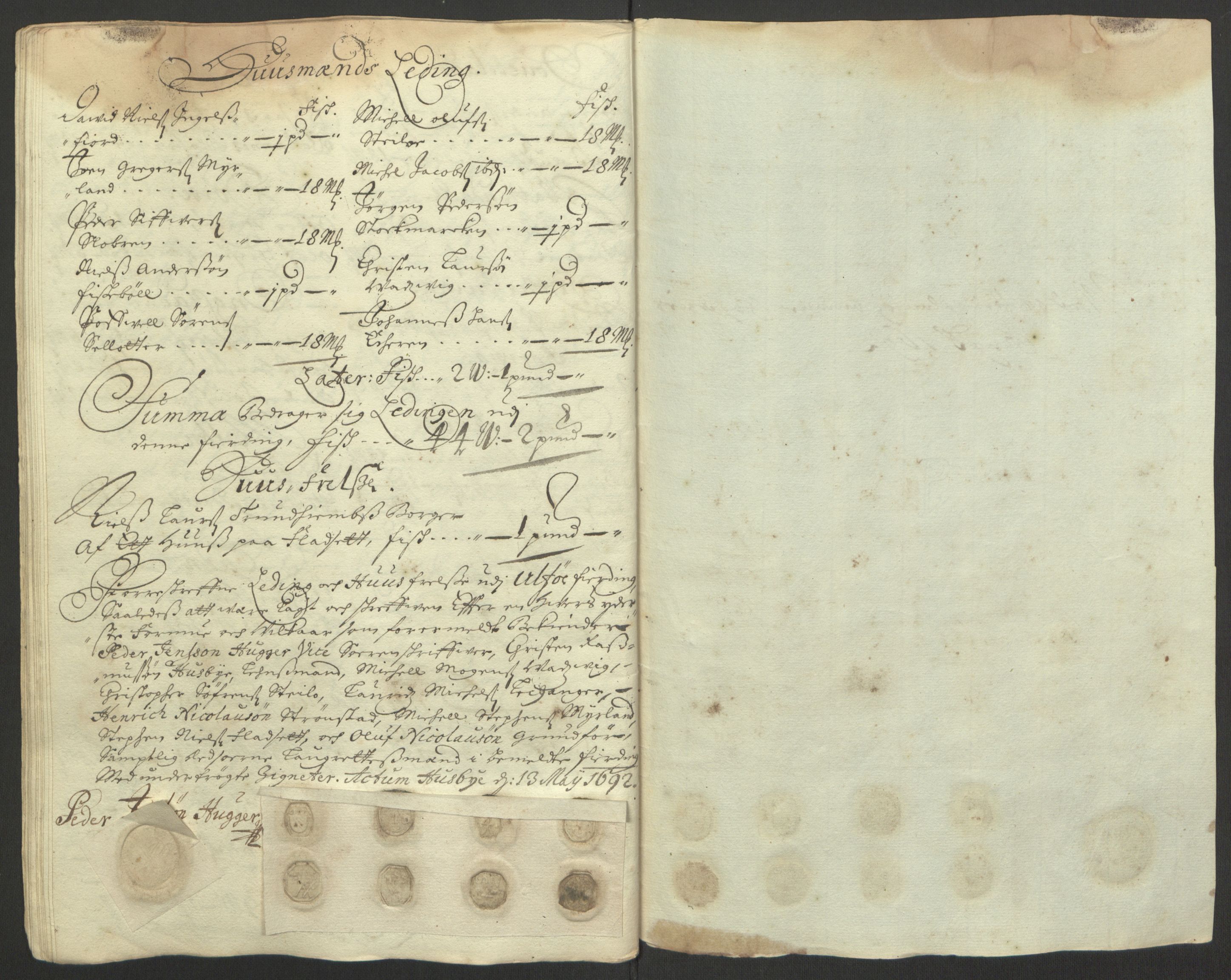 Rentekammeret inntil 1814, Reviderte regnskaper, Fogderegnskap, AV/RA-EA-4092/R67/L4676: Fogderegnskap Vesterålen, Andenes og Lofoten, 1691-1693, p. 165