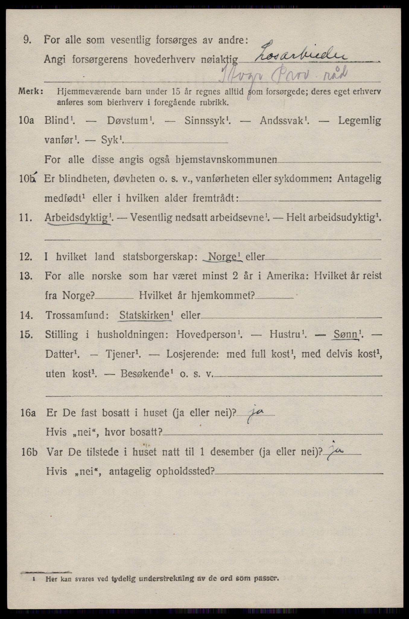 SAST, 1920 census for Hetland, 1920, p. 5218