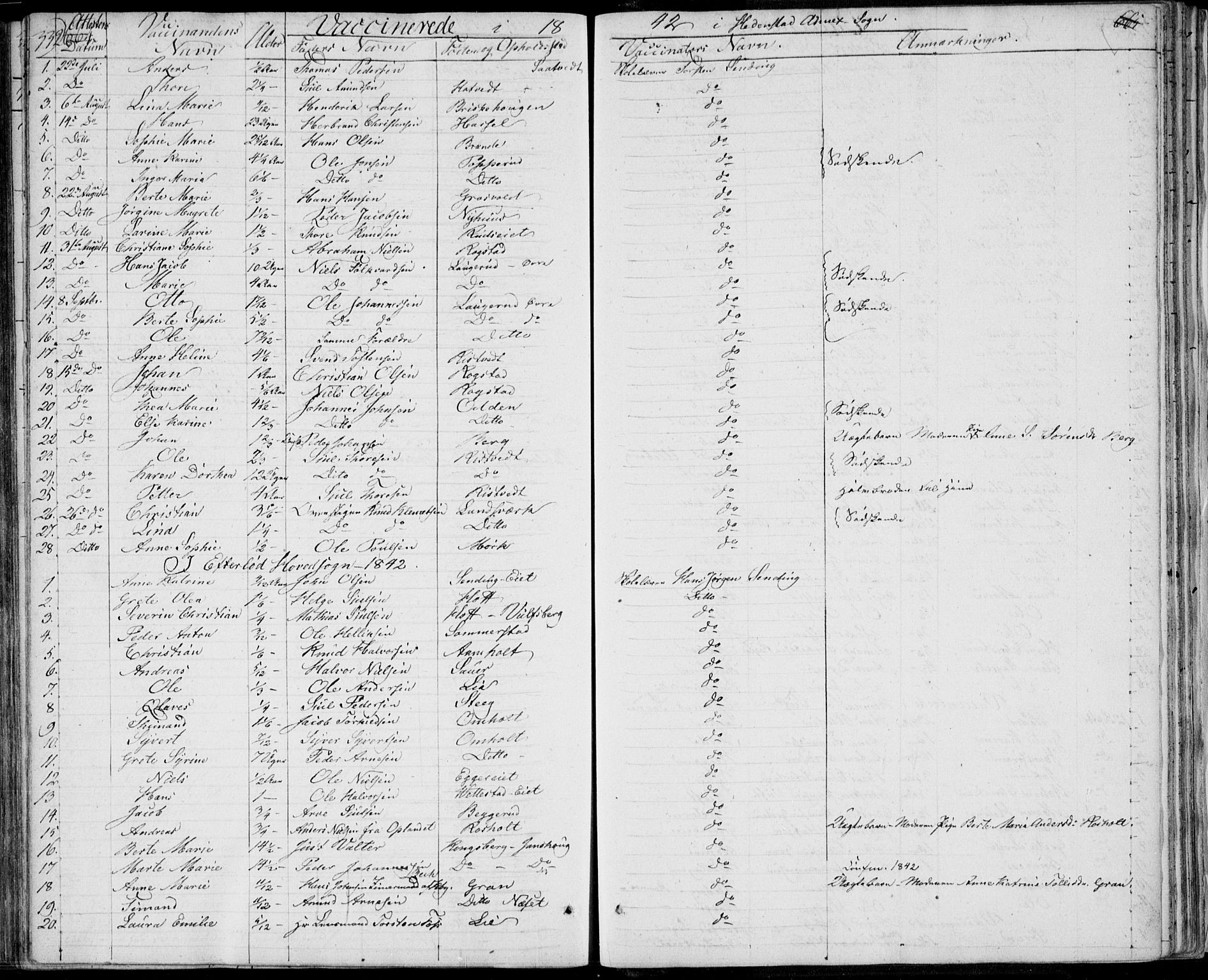 Sandsvær kirkebøker, SAKO/A-244/F/Fa/L0005: Parish register (official) no. I 5, 1840-1856, p. 664-665