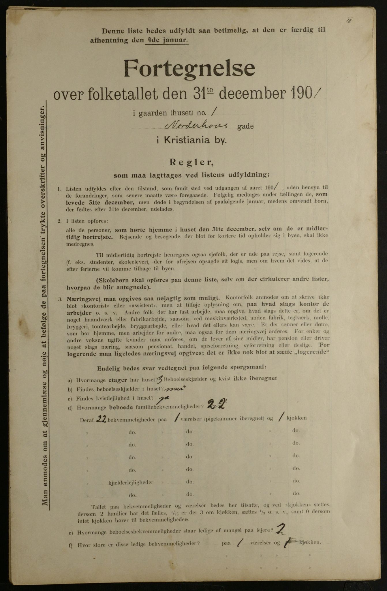 OBA, Municipal Census 1901 for Kristiania, 1901, p. 11135