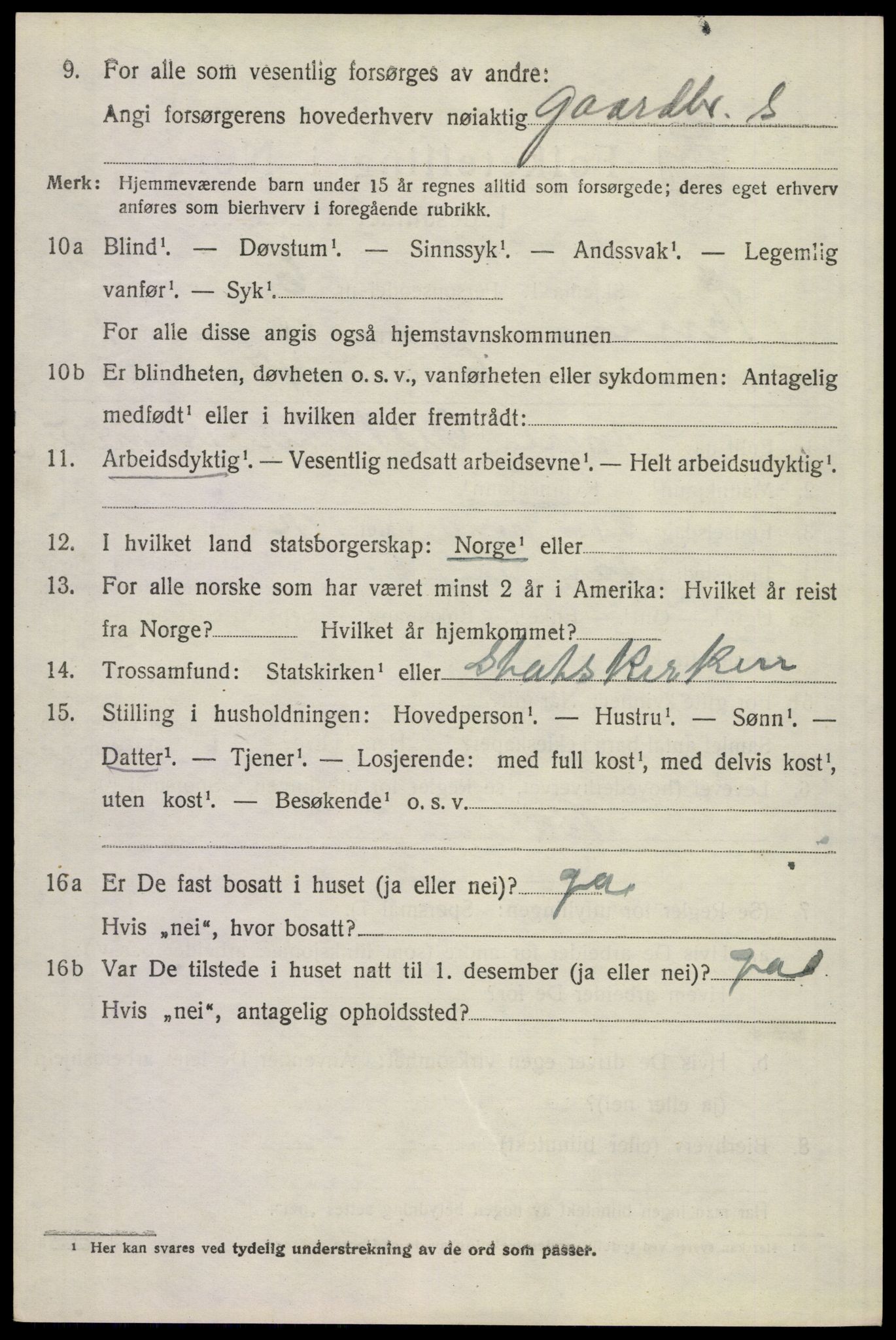 SAKO, 1920 census for Tinn, 1920, p. 2757