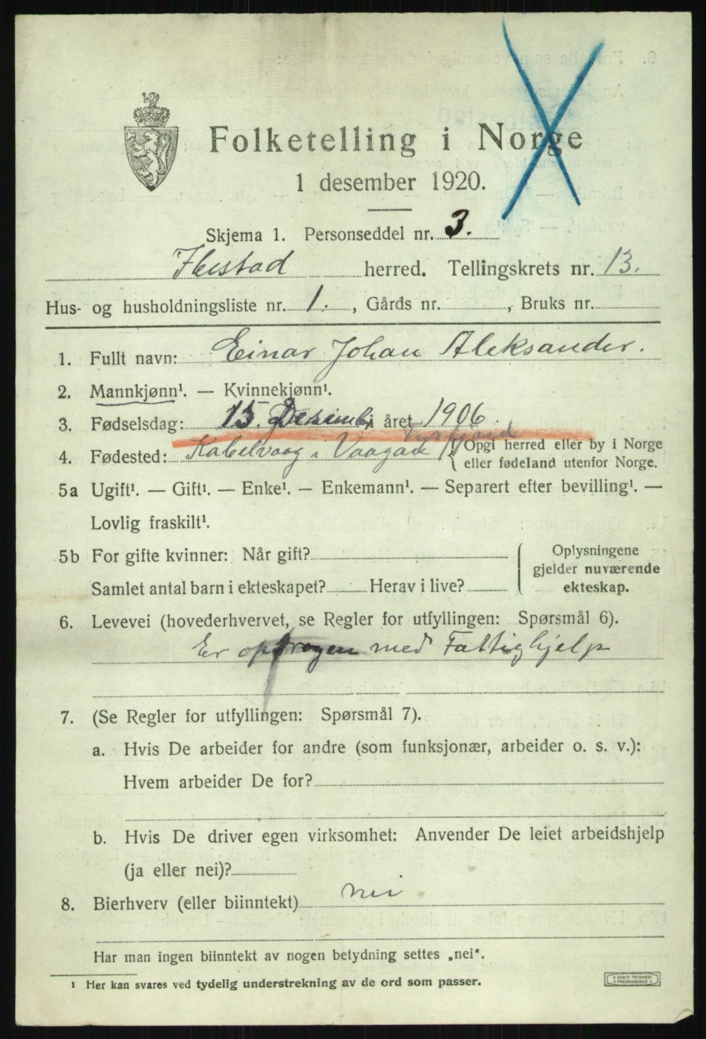 SATØ, 1920 census for Ibestad, 1920, p. 6768