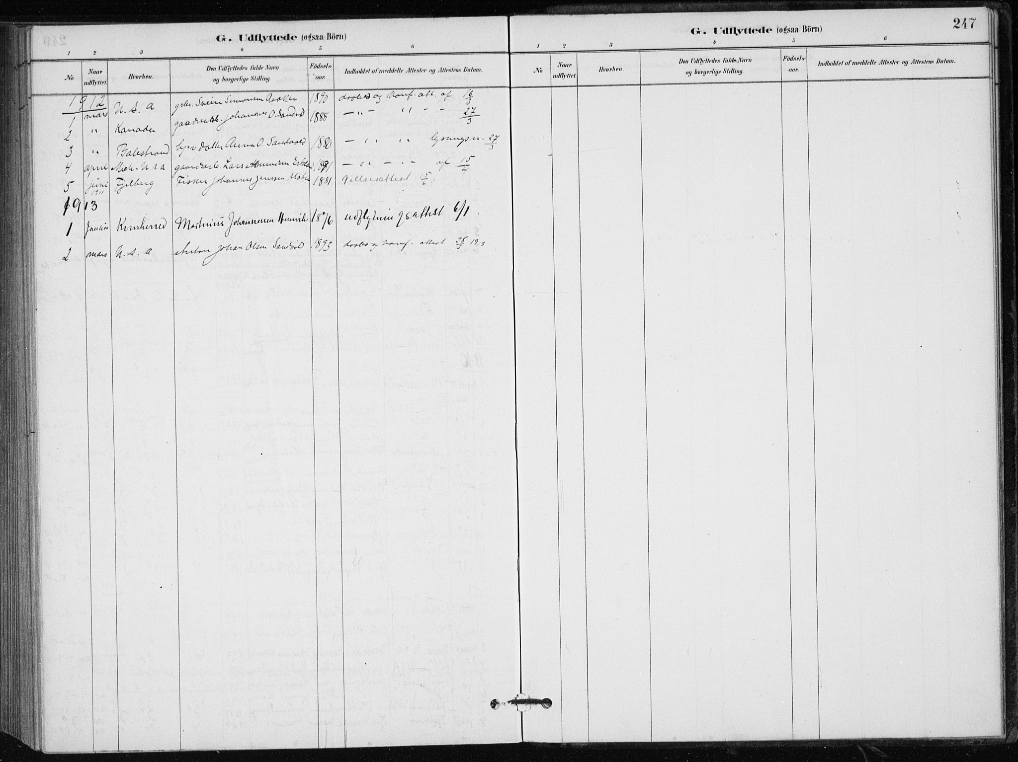 Skånevik sokneprestembete, SAB/A-77801/H/Haa: Parish register (official) no. C  1, 1879-1917, p. 247