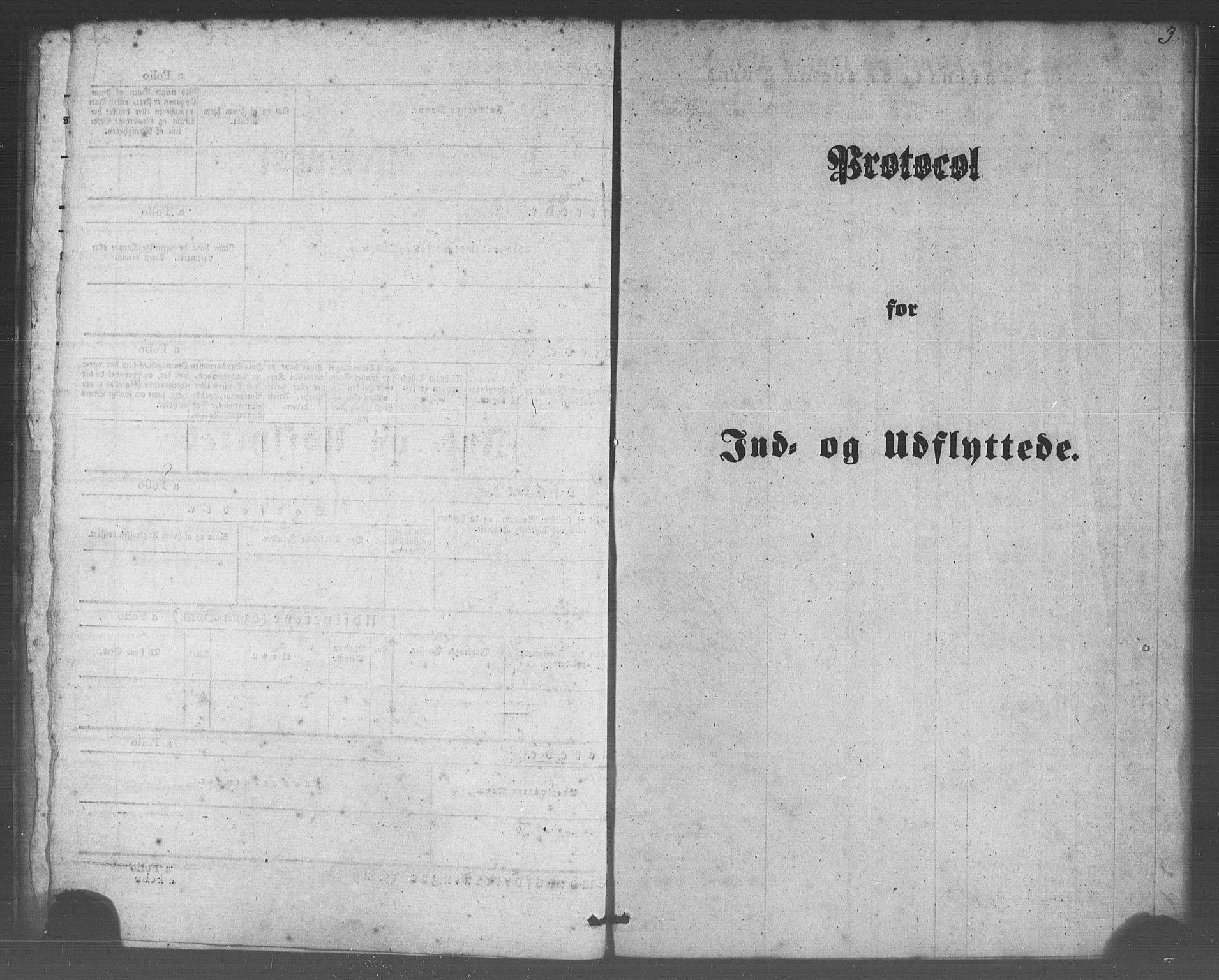 Domkirken sokneprestembete, SAB/A-74801/H/Haa/L0047: Parish register (official) no. F 2, 1852-1868, p. 3