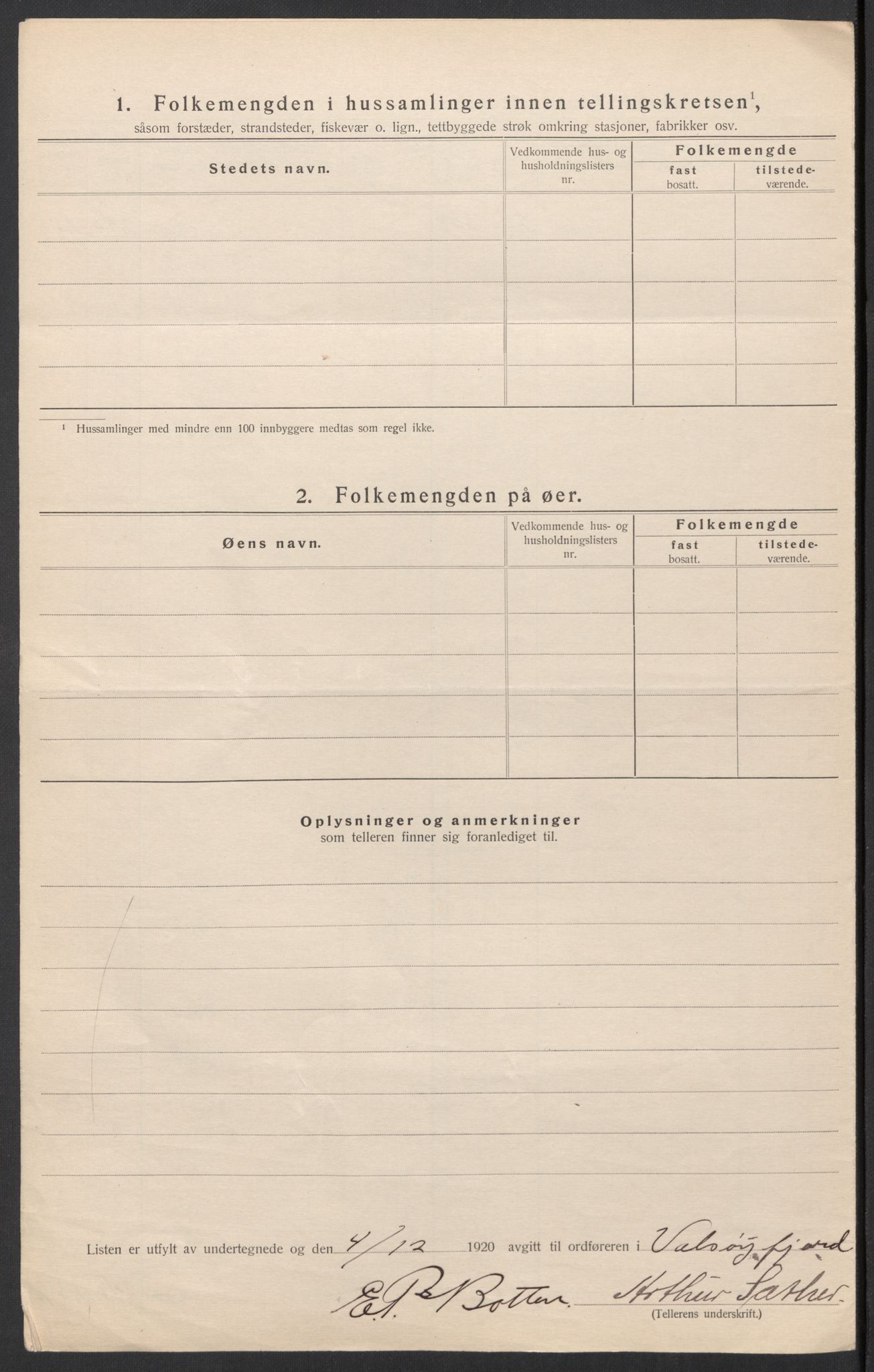 SAT, 1920 census for Valsøyfjord, 1920, p. 23