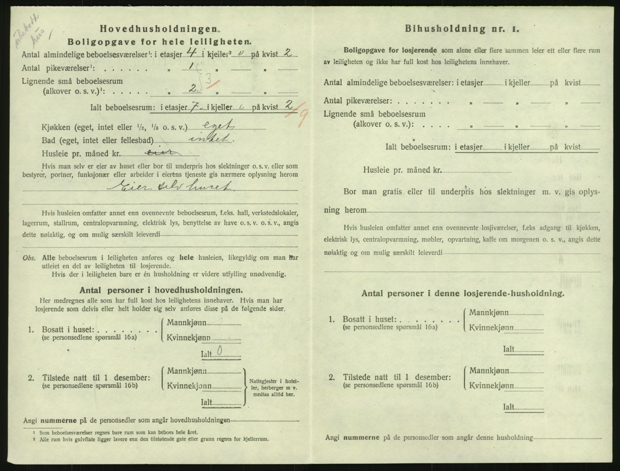 SAK, 1920 census for Lillesand, 1920, p. 612