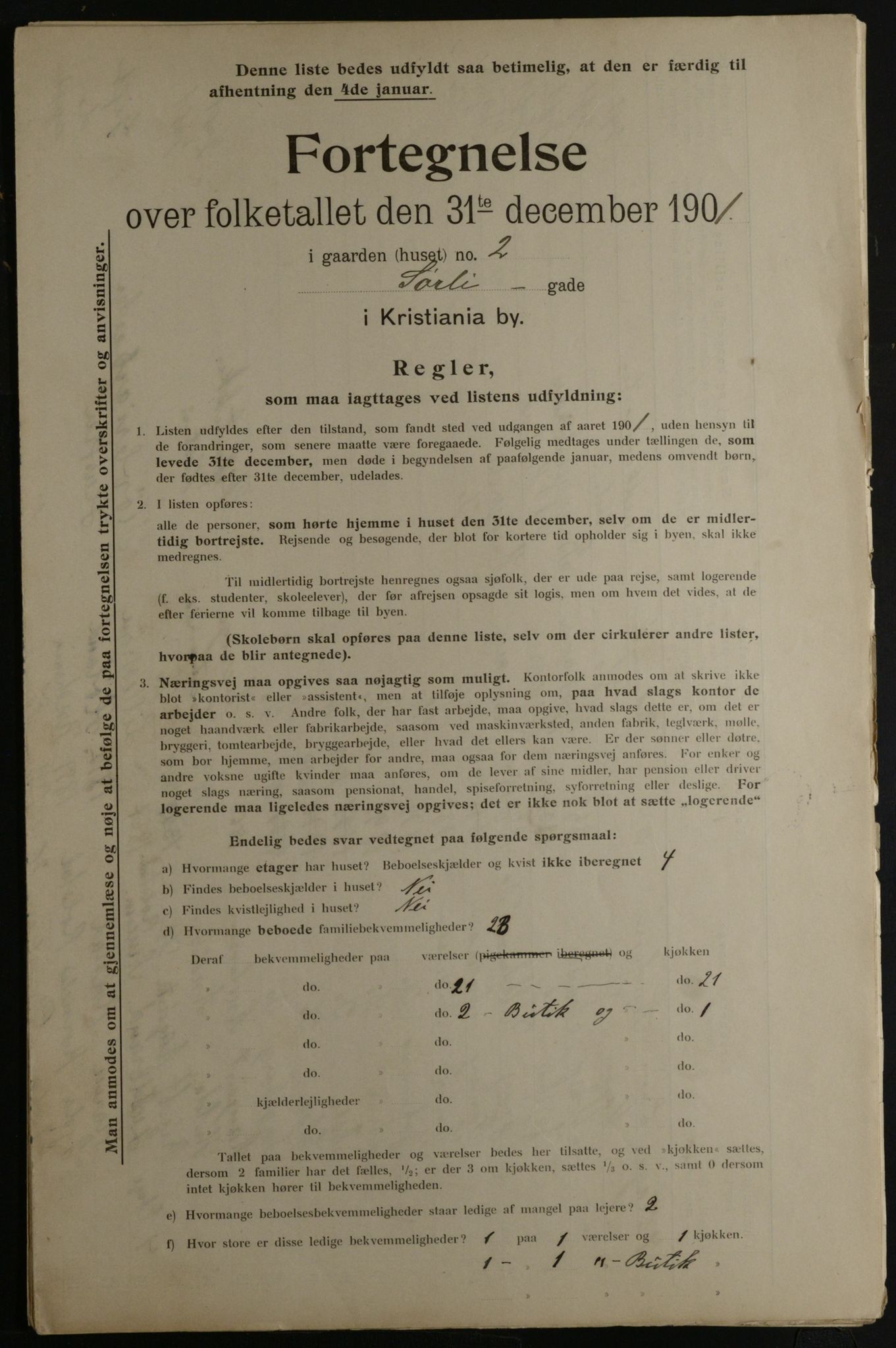 OBA, Municipal Census 1901 for Kristiania, 1901, p. 16359